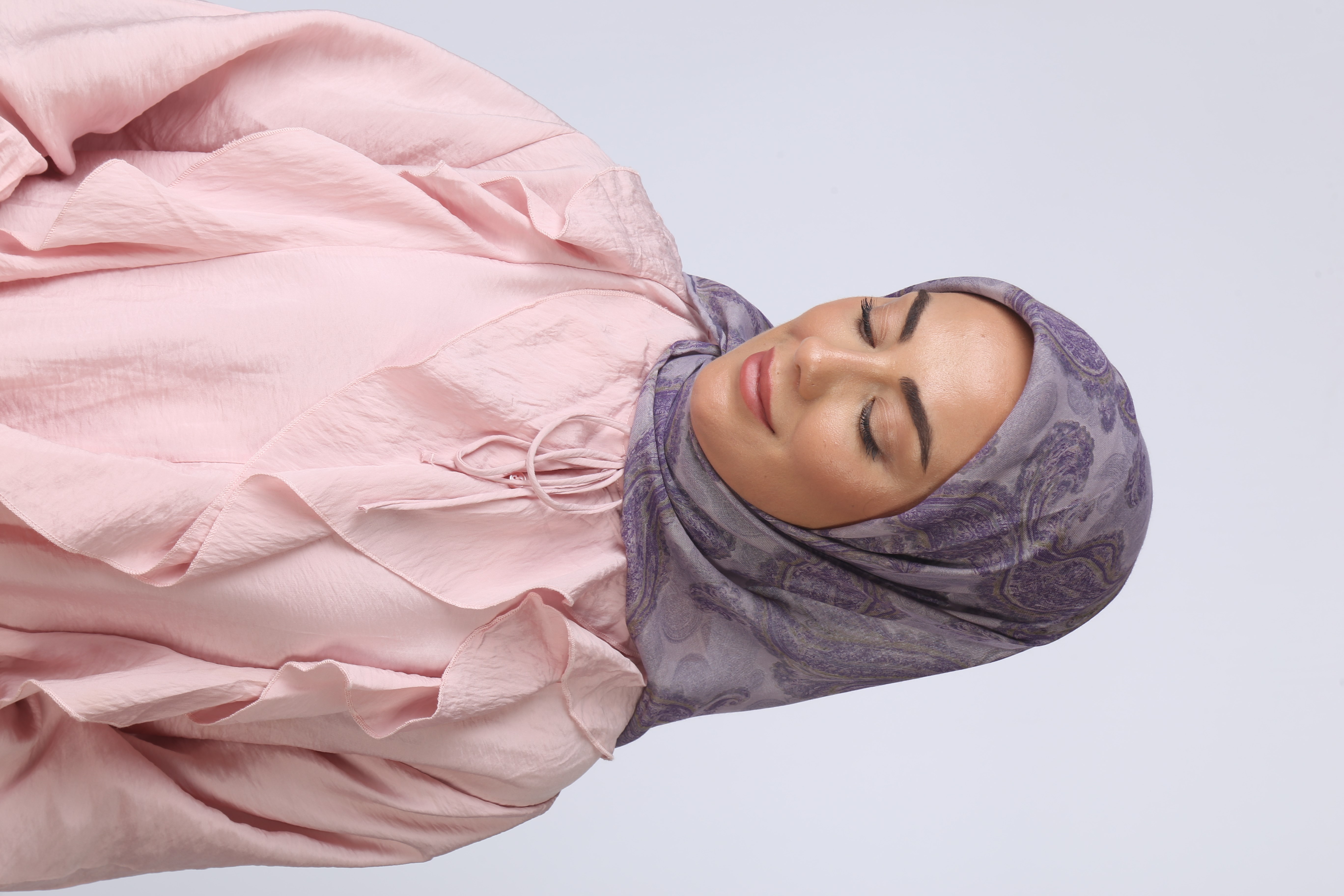 Locella Soft Pamuk Eşarp Lila