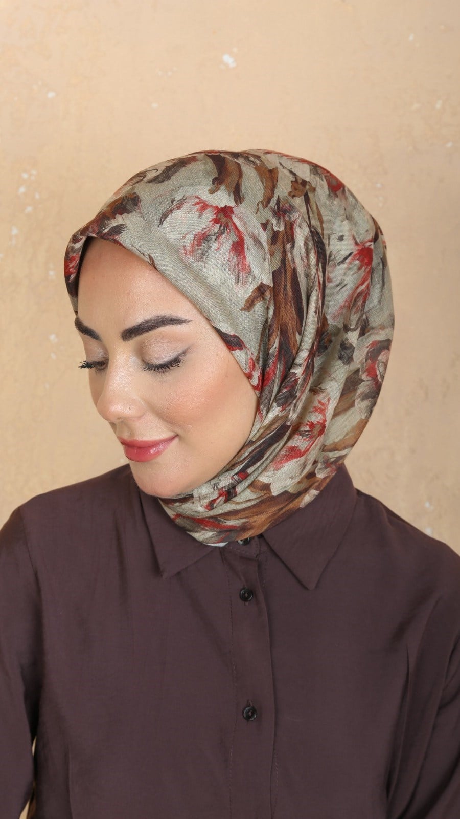 Locella Soft Pamuk Eşarp Bej