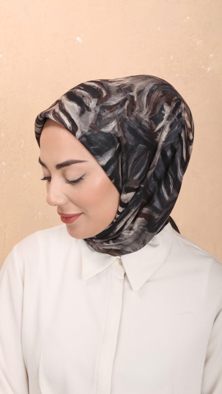 Locella Soft Pamuk Eşarp Siyah