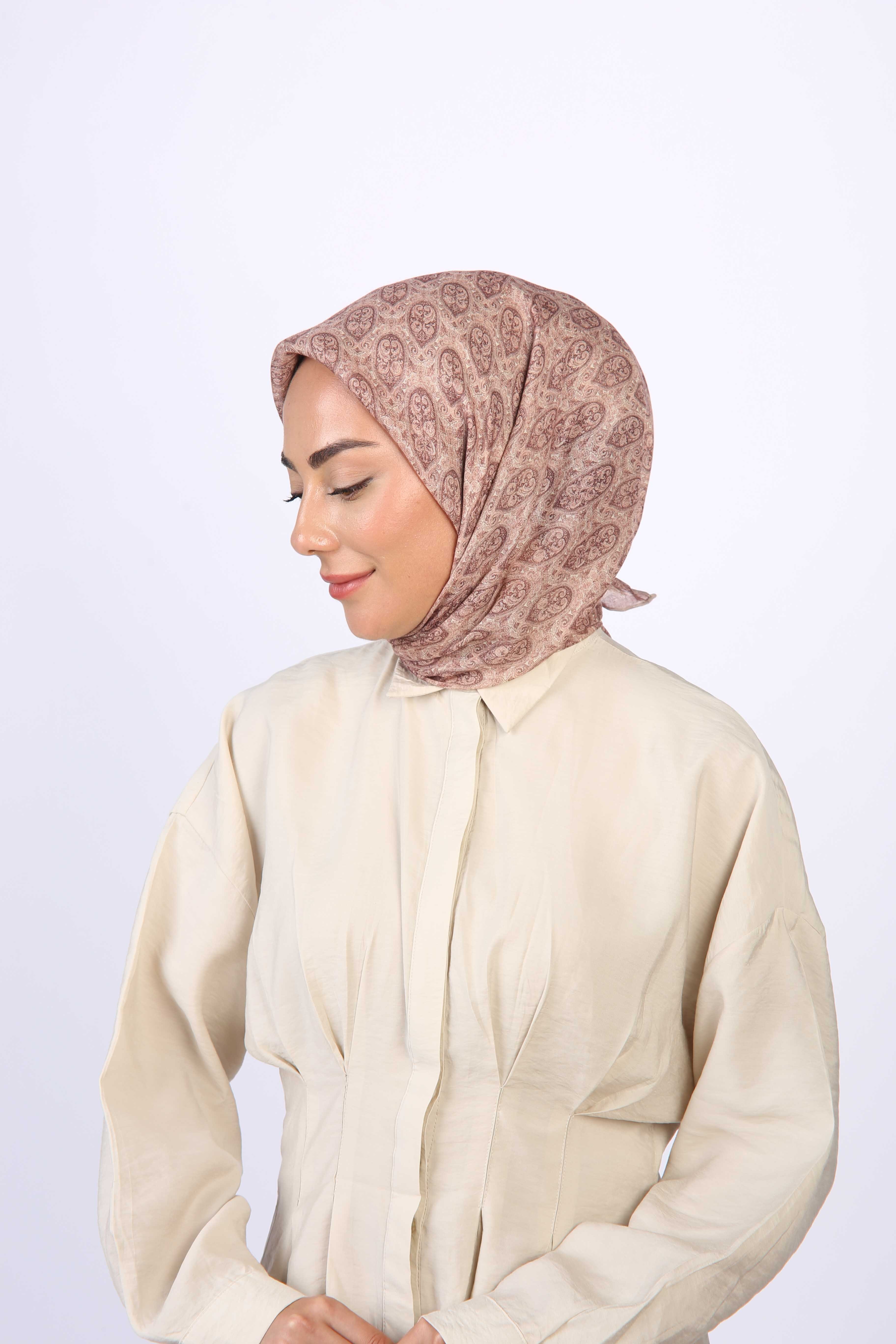 Locella Soft Pamuk Eşarp Gül Kurusu
