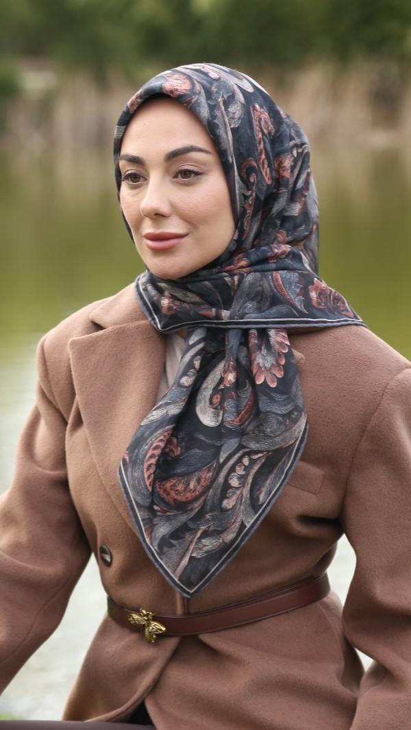 Locella Soft Pamuk Eşarp Siyah