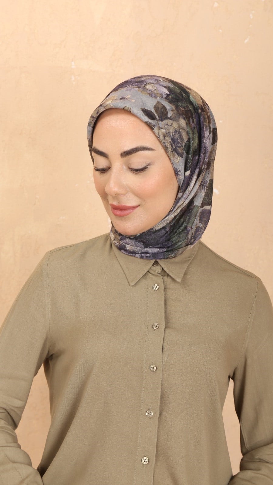 Locella Soft Pamuk Eşarp Lila