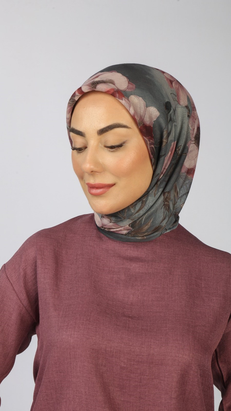 Locella Soft Pamuk Eşarp Antrasit