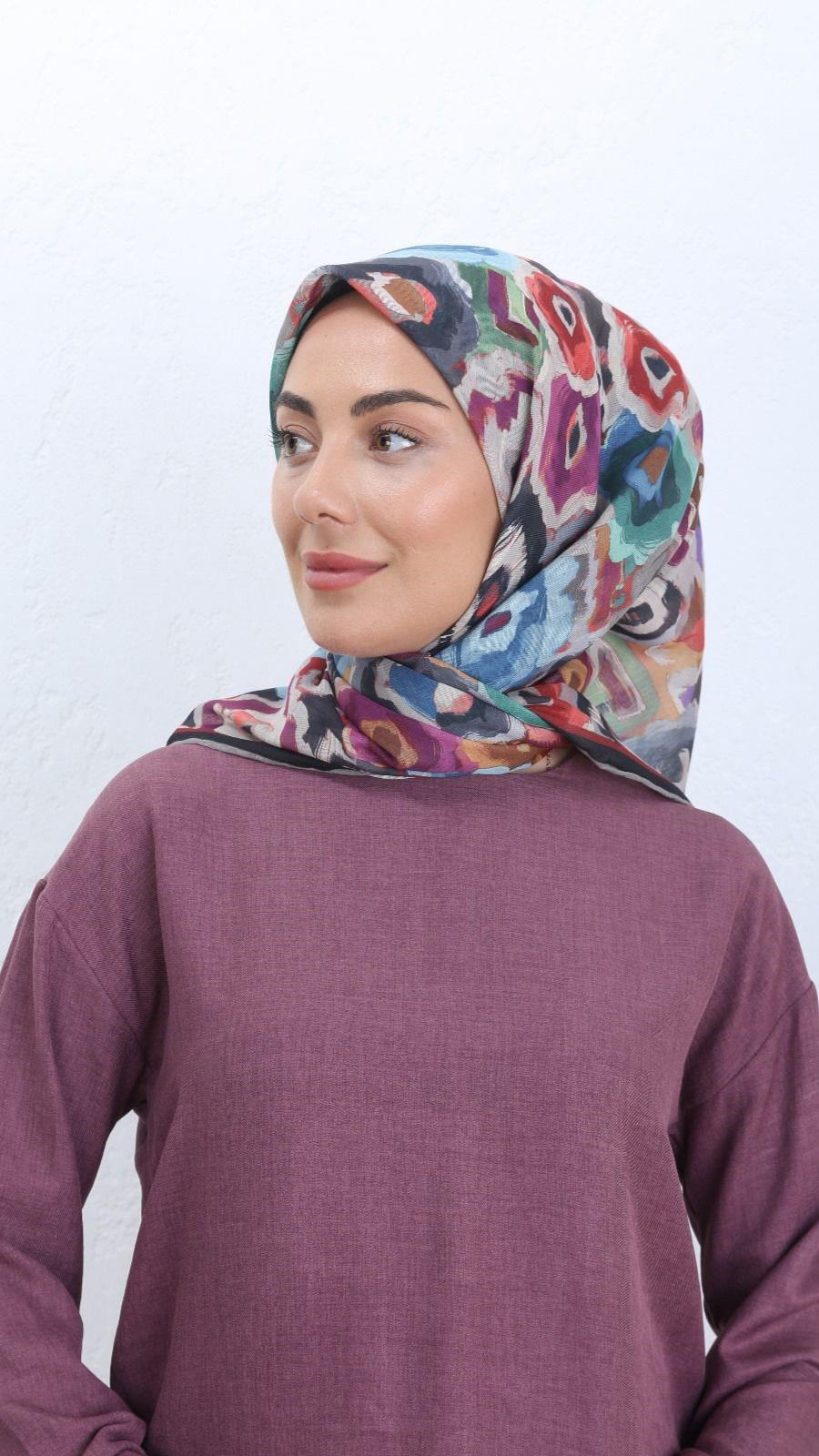 Locella Soft Pamuk Eşarp Siyah-2