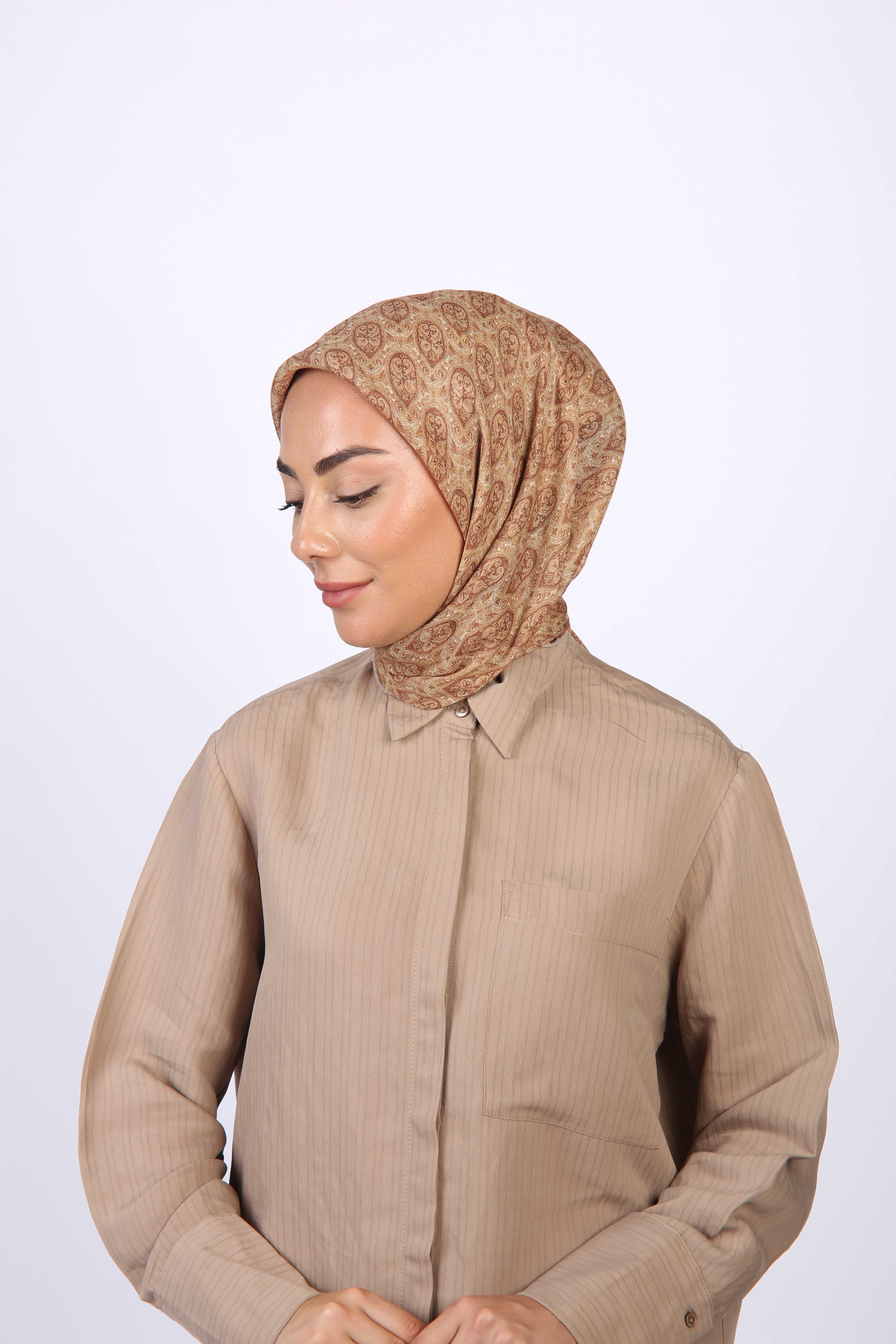 Locella Soft Pamuk Eşarp Tarçın
