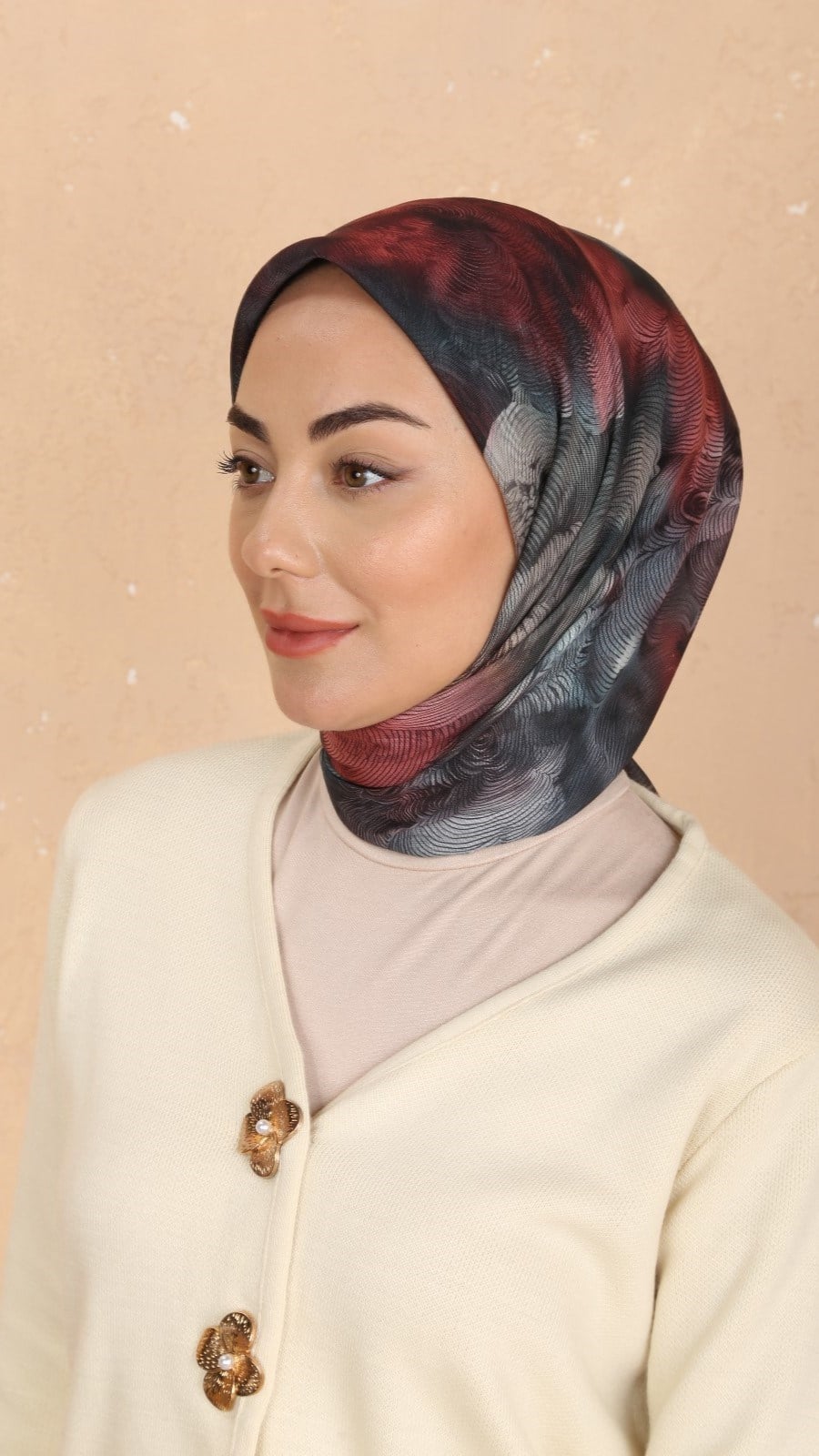 Locella Soft Pamuk Eşarp Siyah