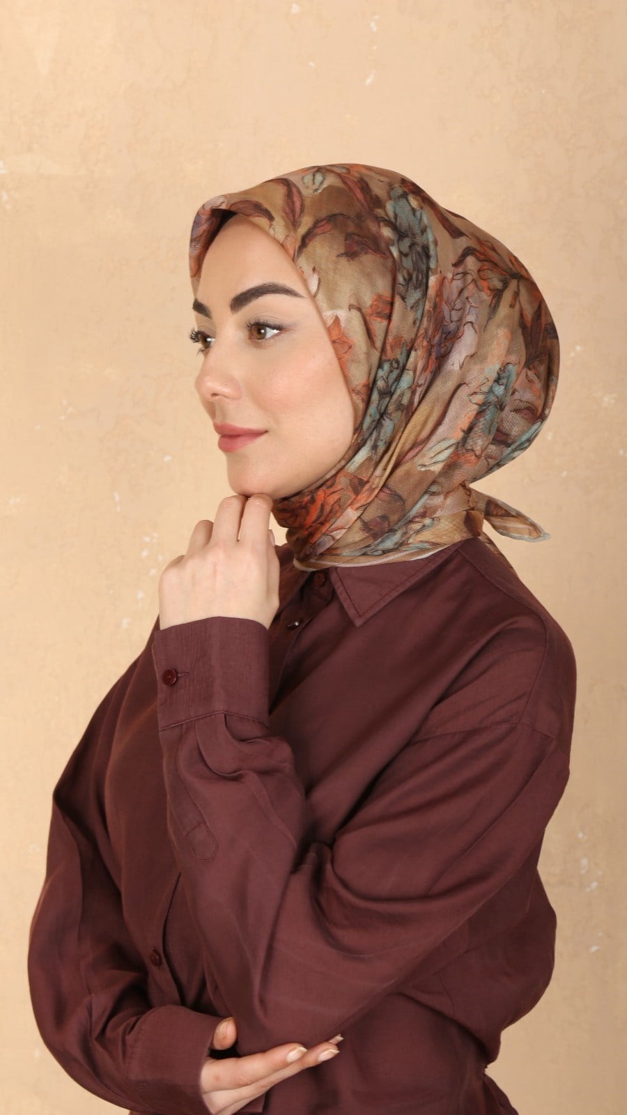 Locella Soft Pamuk Eşarp Camel