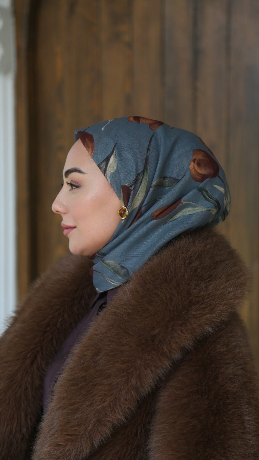 Locella Soft Pamuk Eşarp Gri