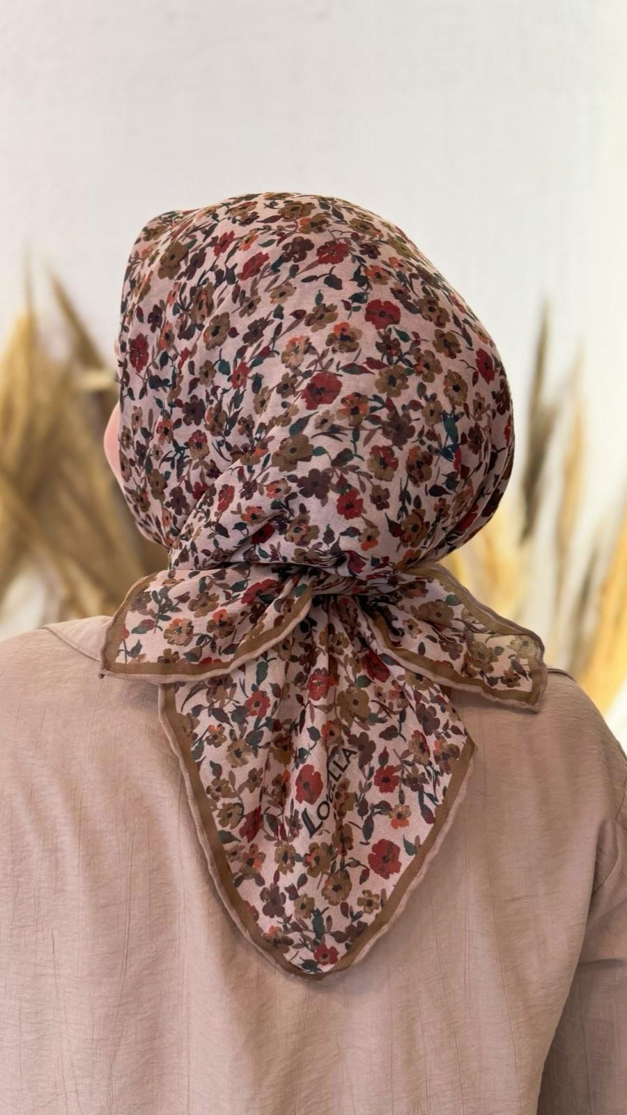 Locella Soft Pamuk Eşarp Yağ Yeşili-18