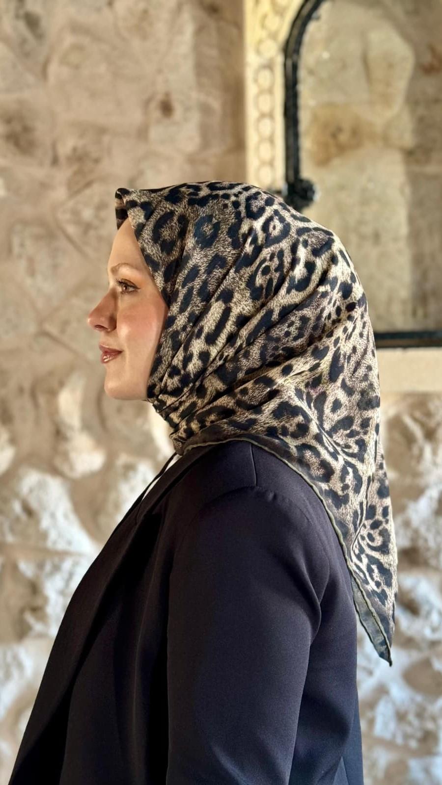 Locella Soft Pamuk Eşarp Haki Yeşil