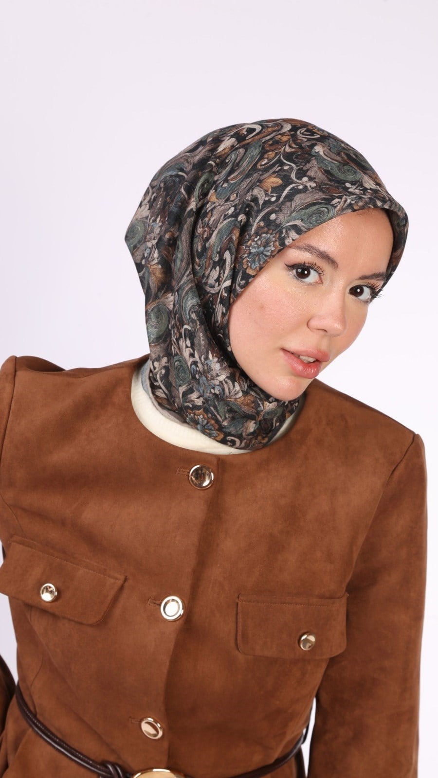 Locella Soft Pamuk Eşarp Siyah
