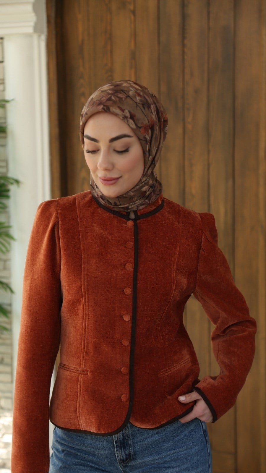 Locella Soft Pamuk Eşarp Camel