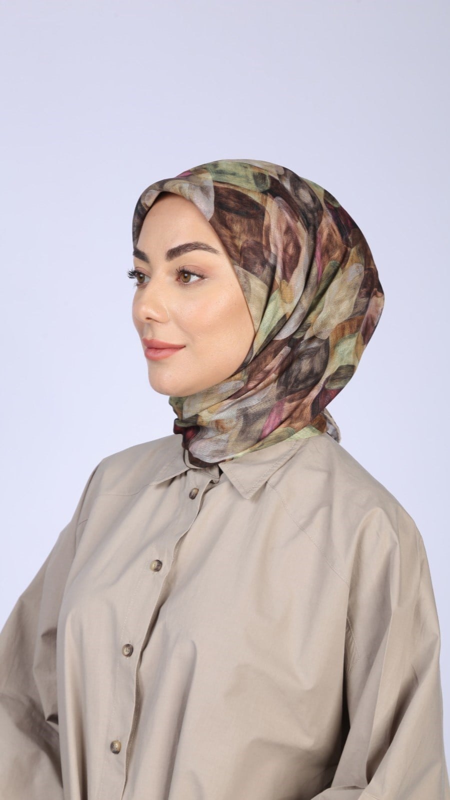 Locella Soft Pamuk Eşarp Vizon