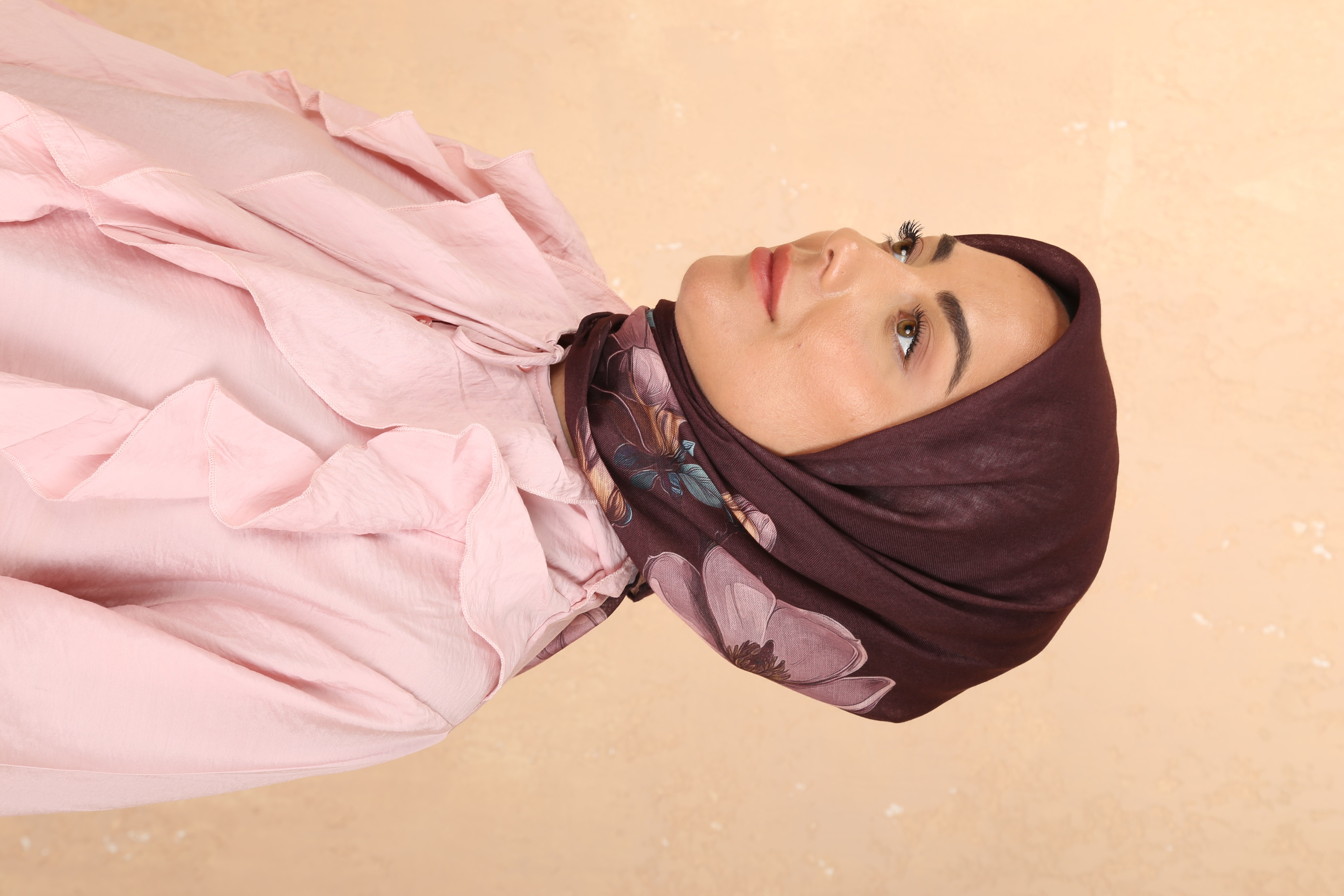 Locella Soft Pamuk Eşarp-Mürdüm