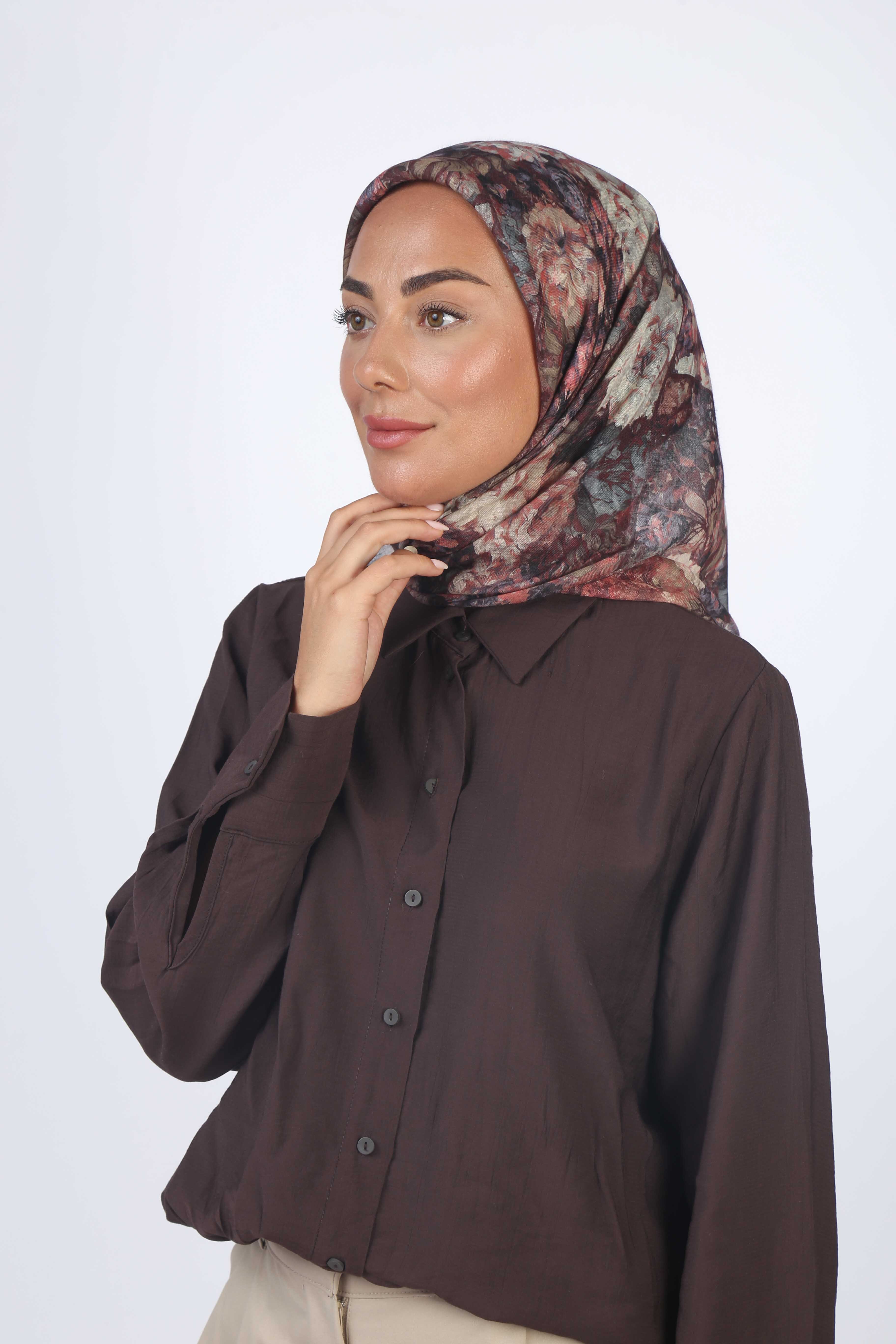 Locella Soft Pamuk Eşarp Vişne