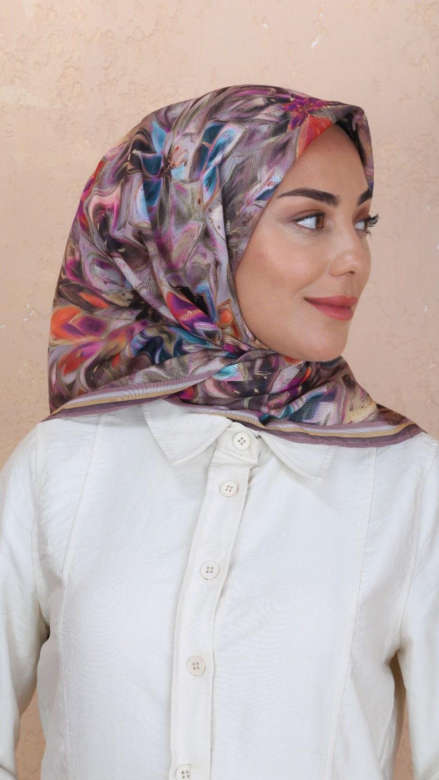 Locella Soft Pamuk Eşarp Pembe-9
