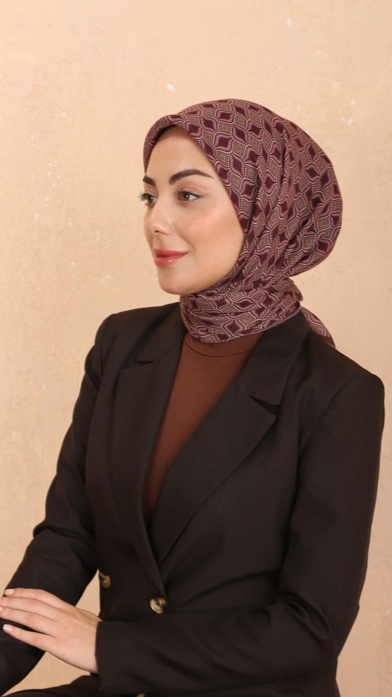 Locella Soft Pamuk Eşarp Mürdüm