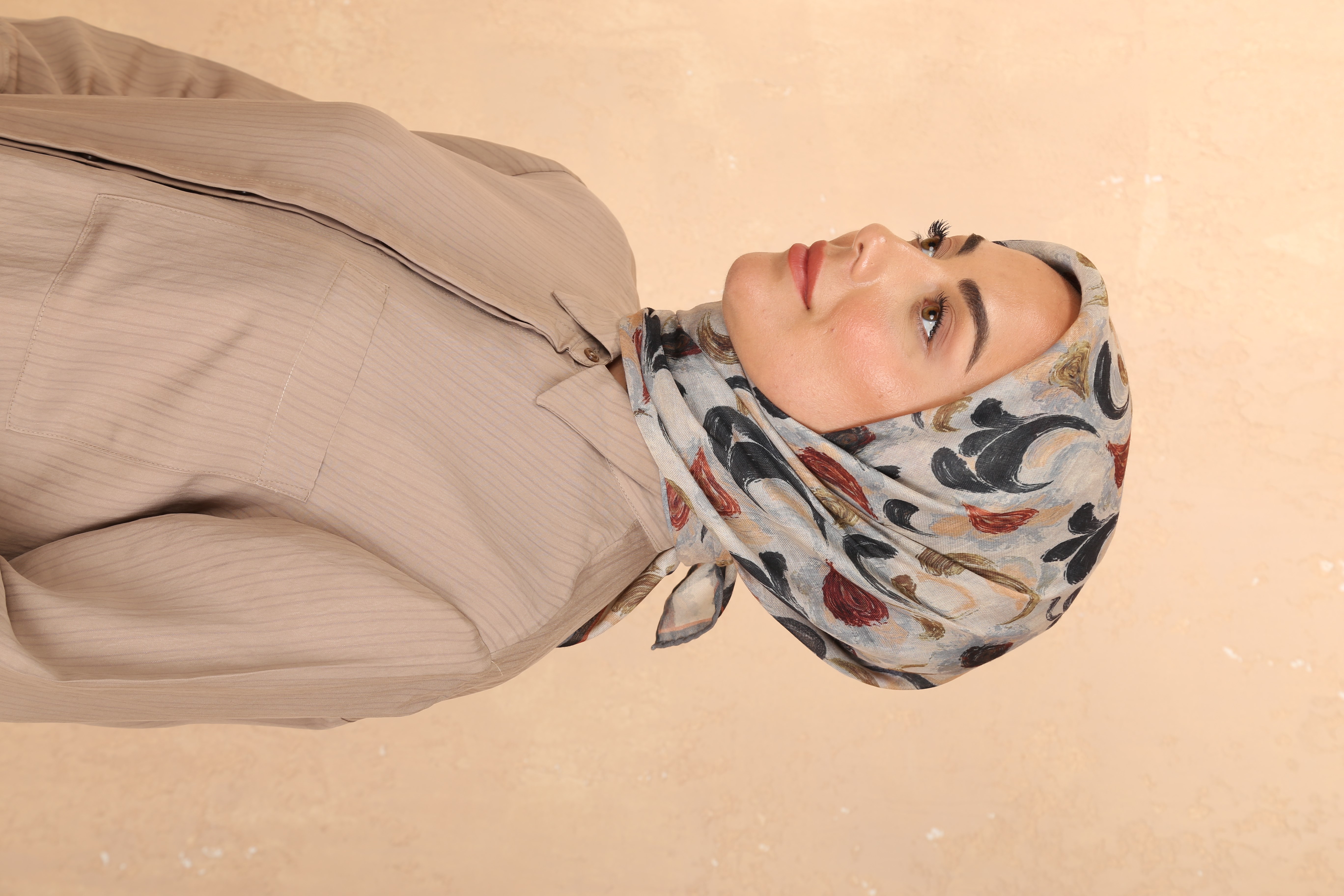 Locella Soft Pamuk Eşarp Gri