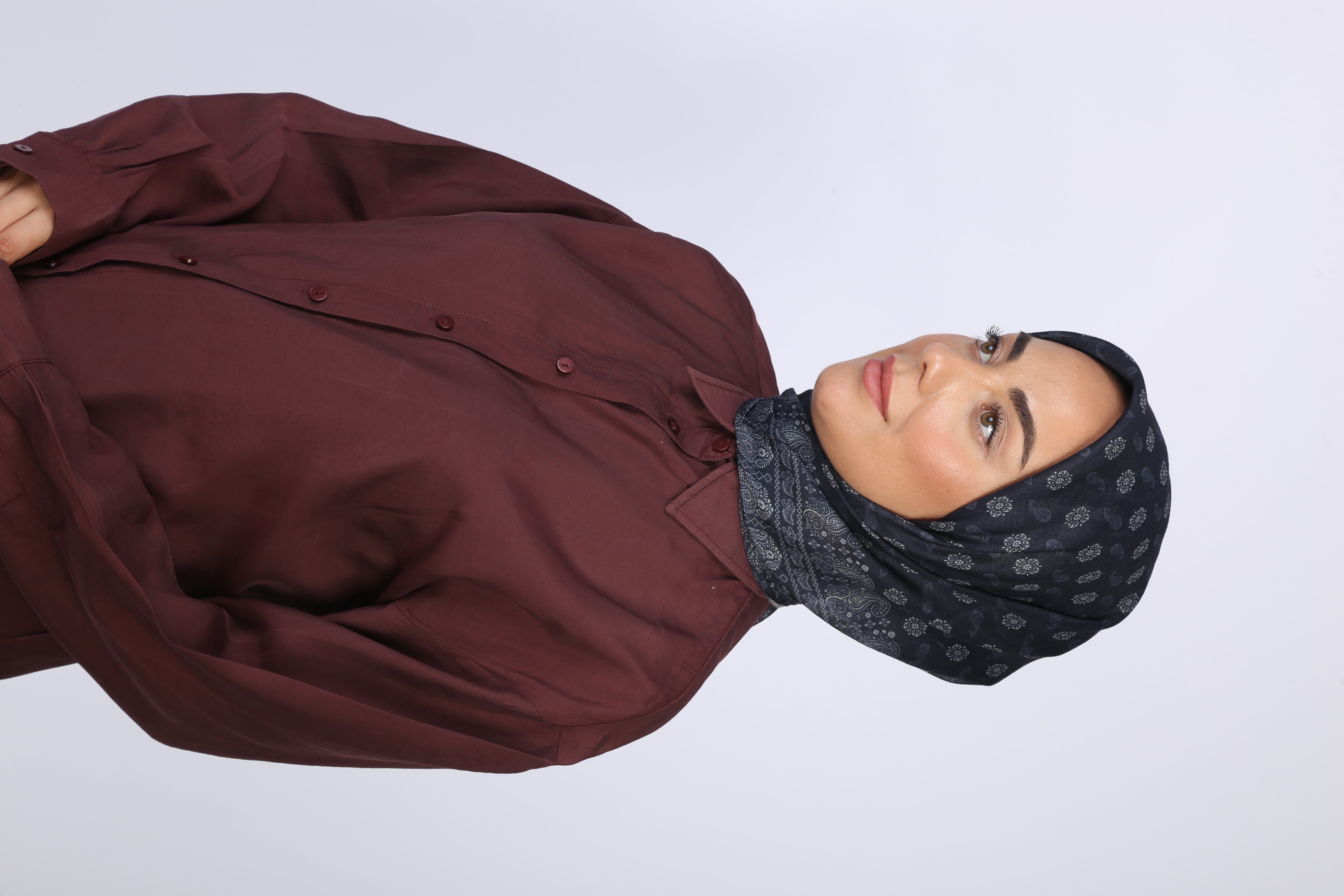 Locella Soft Pamuk Eşarp Lacivert
