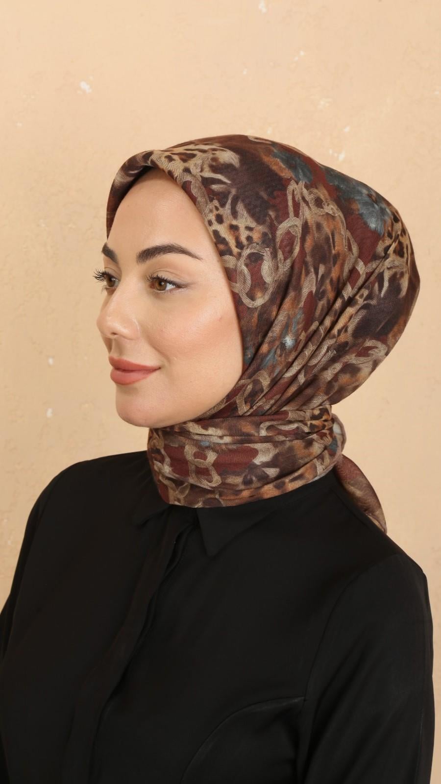 Locella Soft Pamuk Eşarp Taba