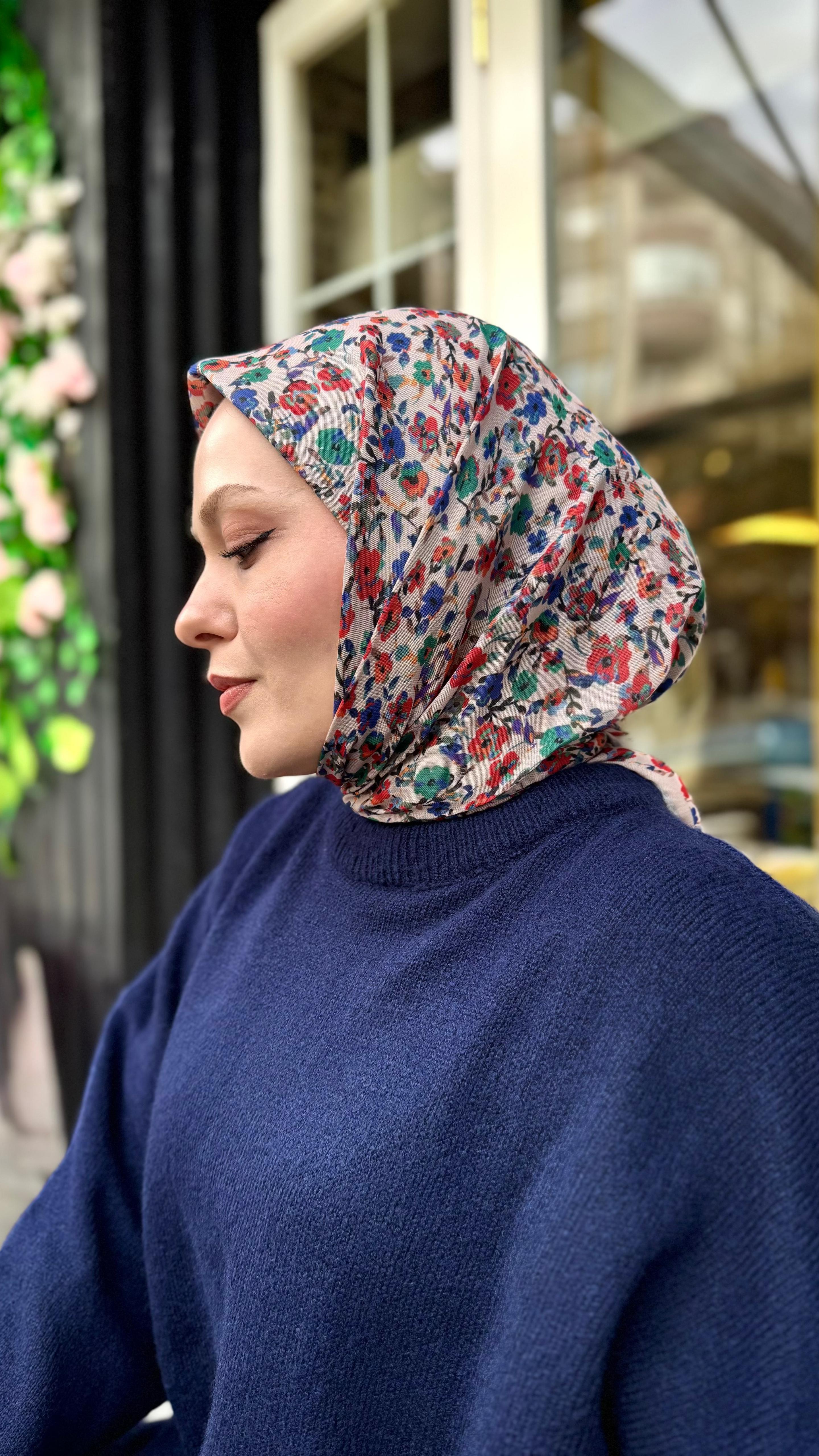 Locella Soft Pamuk Eşarp Canlı Yeşil-10