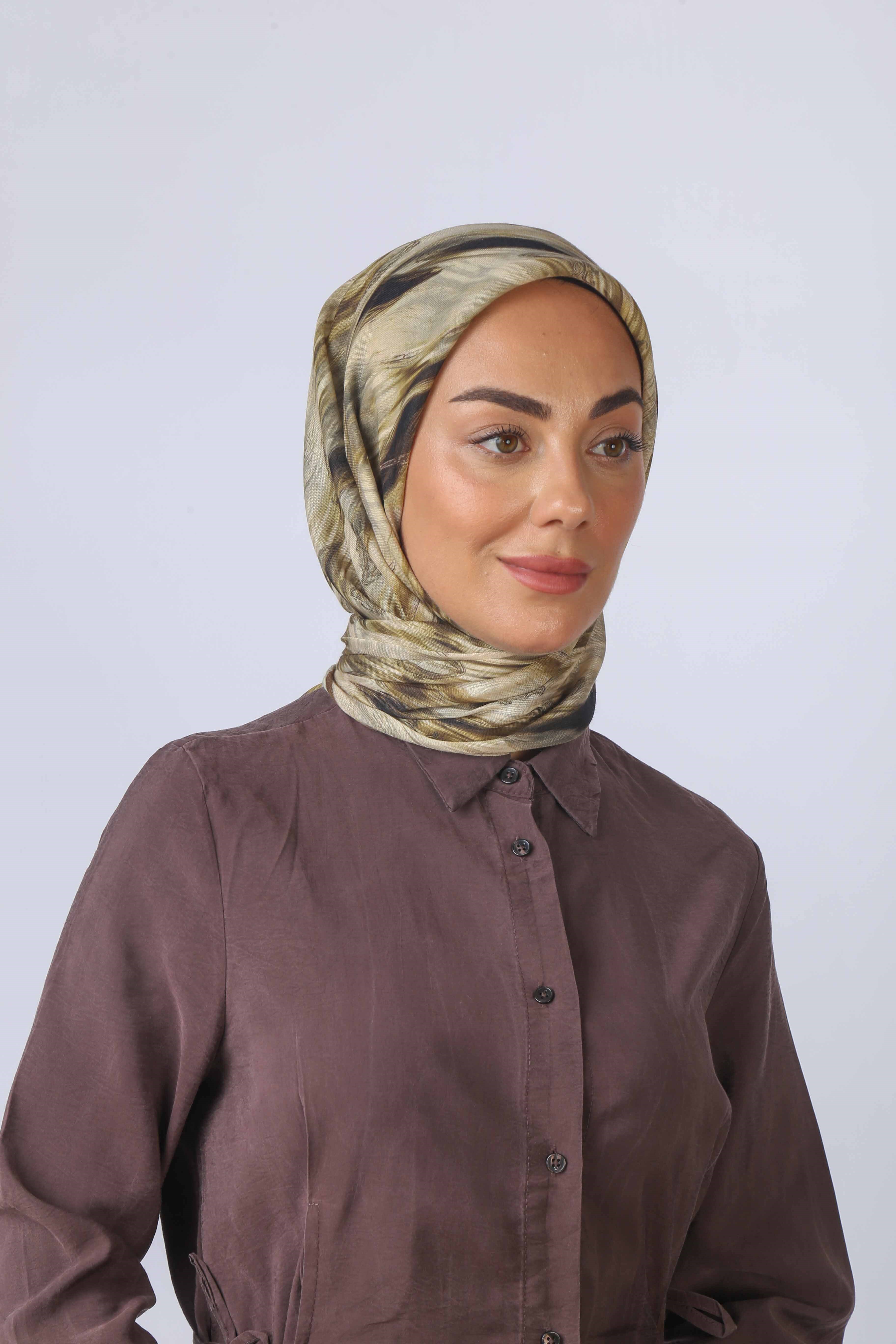 Locella Soft Pamuk Eşarp Yeşil