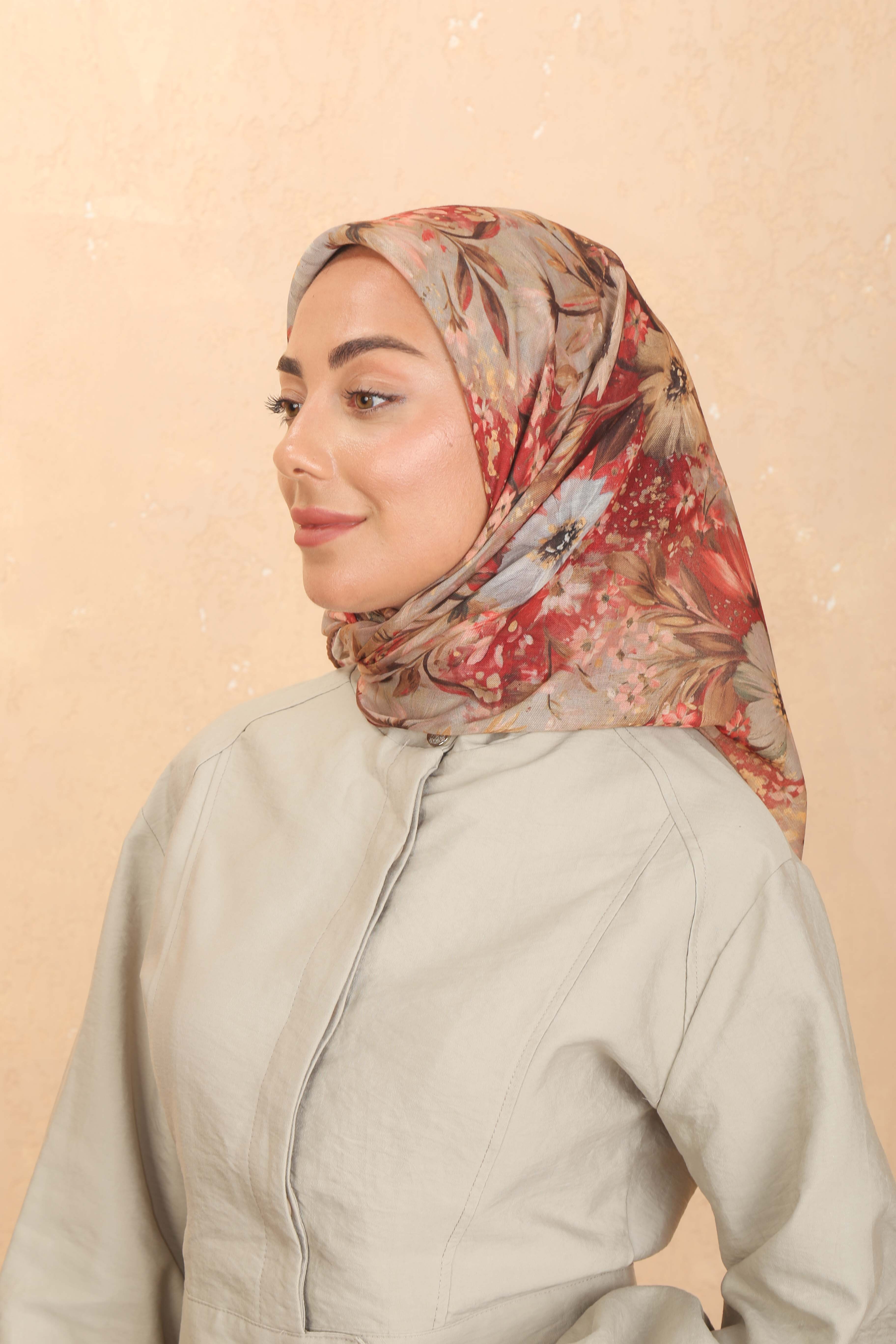 Locella Soft Pamuk Eşarp Bordo