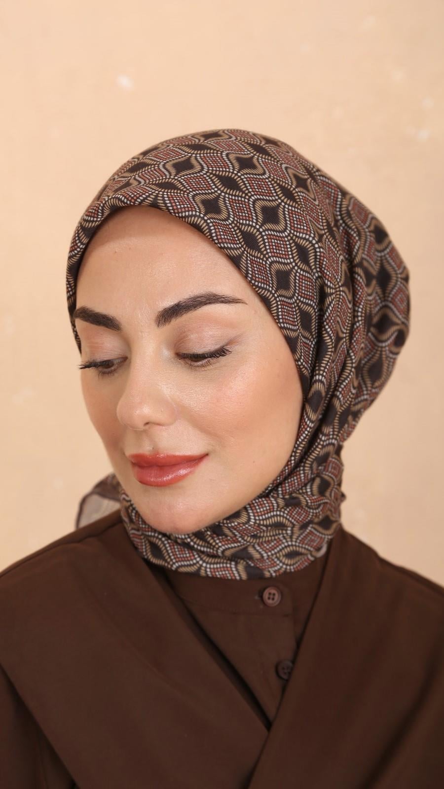 Locella Soft Pamuk Eşarp Kahve