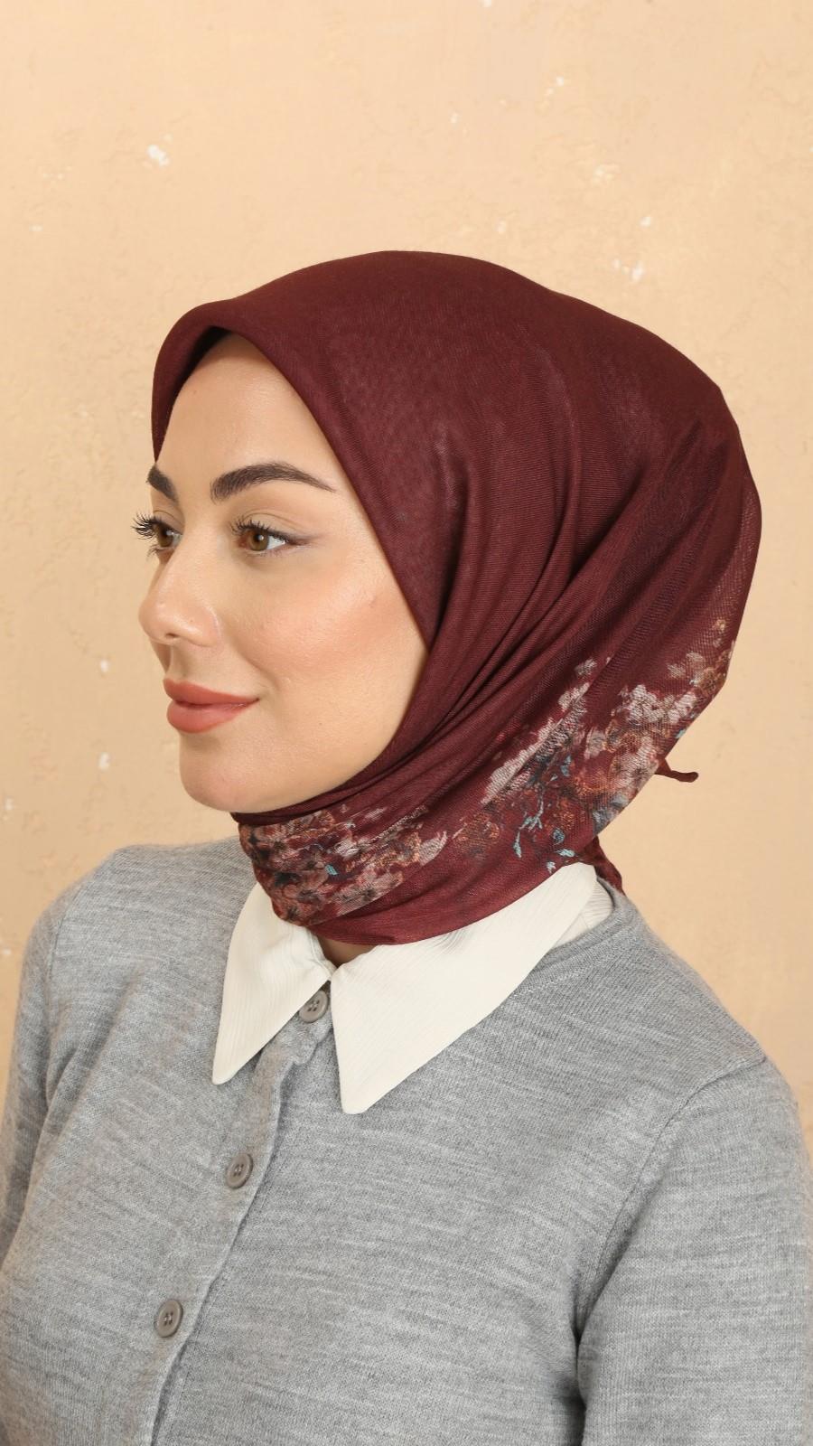 Locella Soft Pamuk Eşarp Bordo