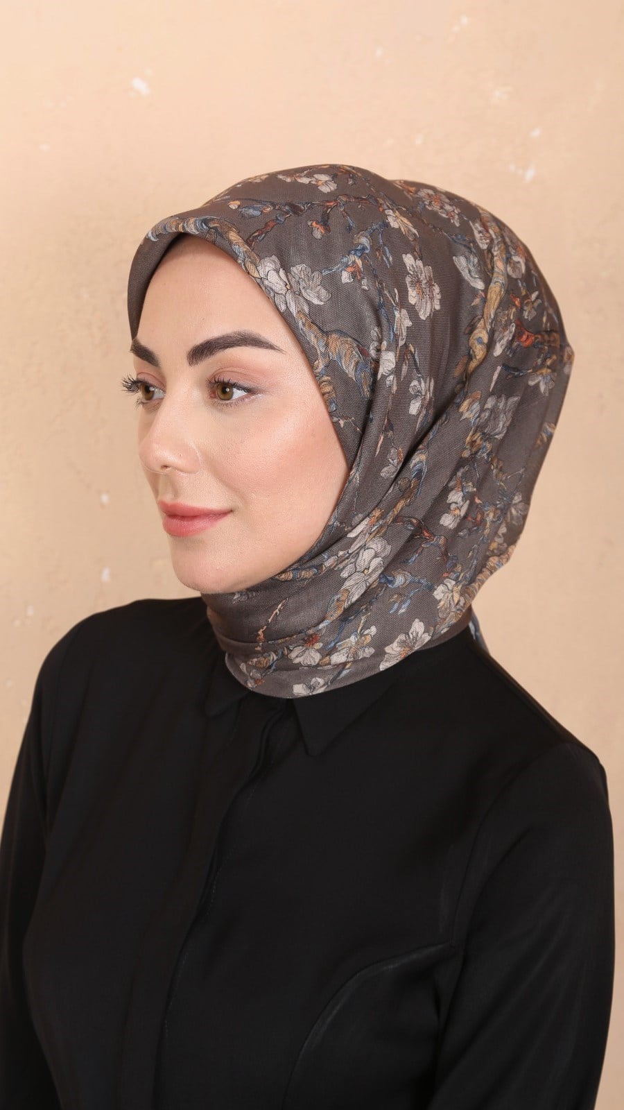 Locella Soft Pamuk Eşarp Tozlu Kahve