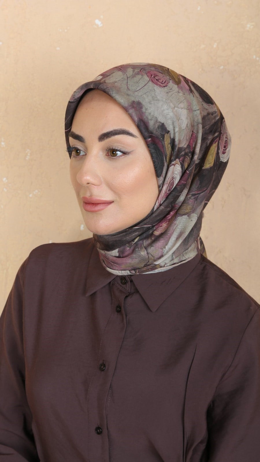 Locella Soft Pamuk Eşarp Vizon