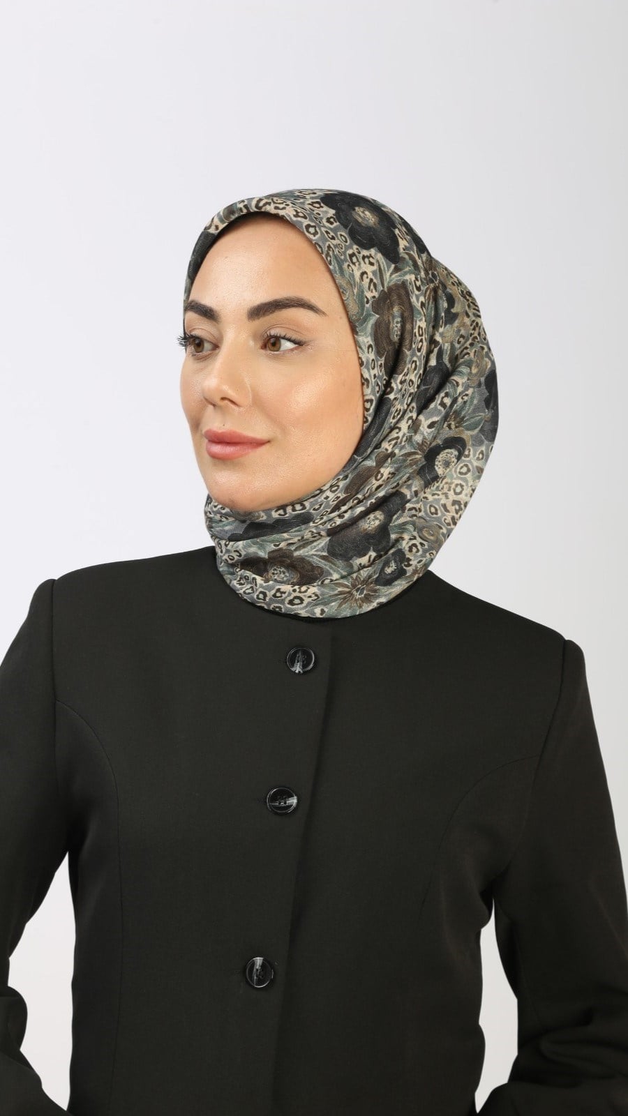 Locella Soft Pamuk Eşarp Gri