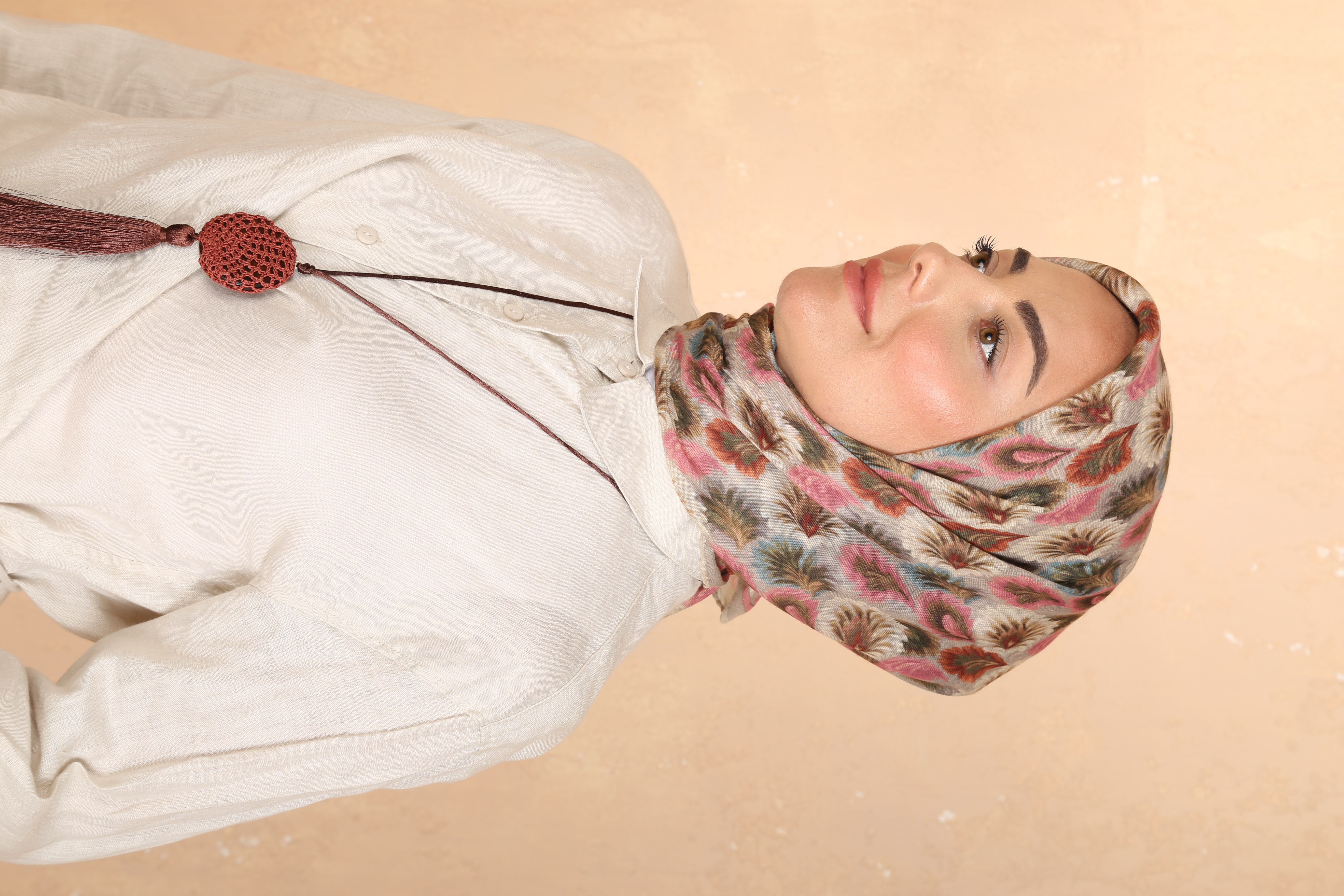 Locella Soft Pamuk Eşarp Vizon