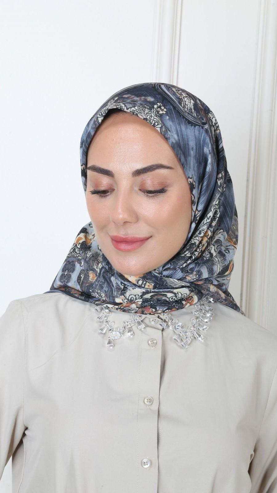 Locella Soft Pamuk Eşarp Gri-6