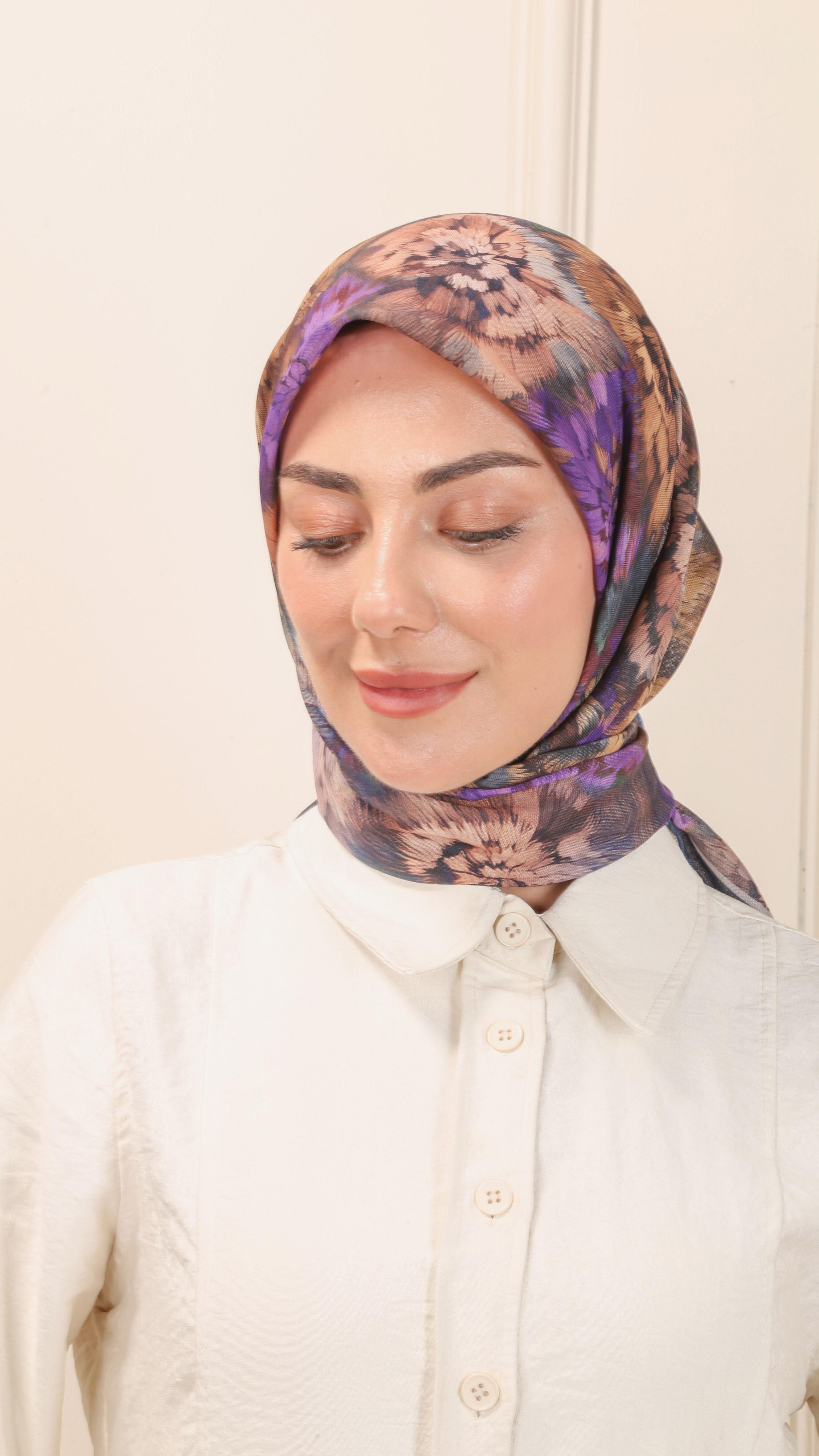 Locella Soft Pamuk Eşarp Lacivert-7