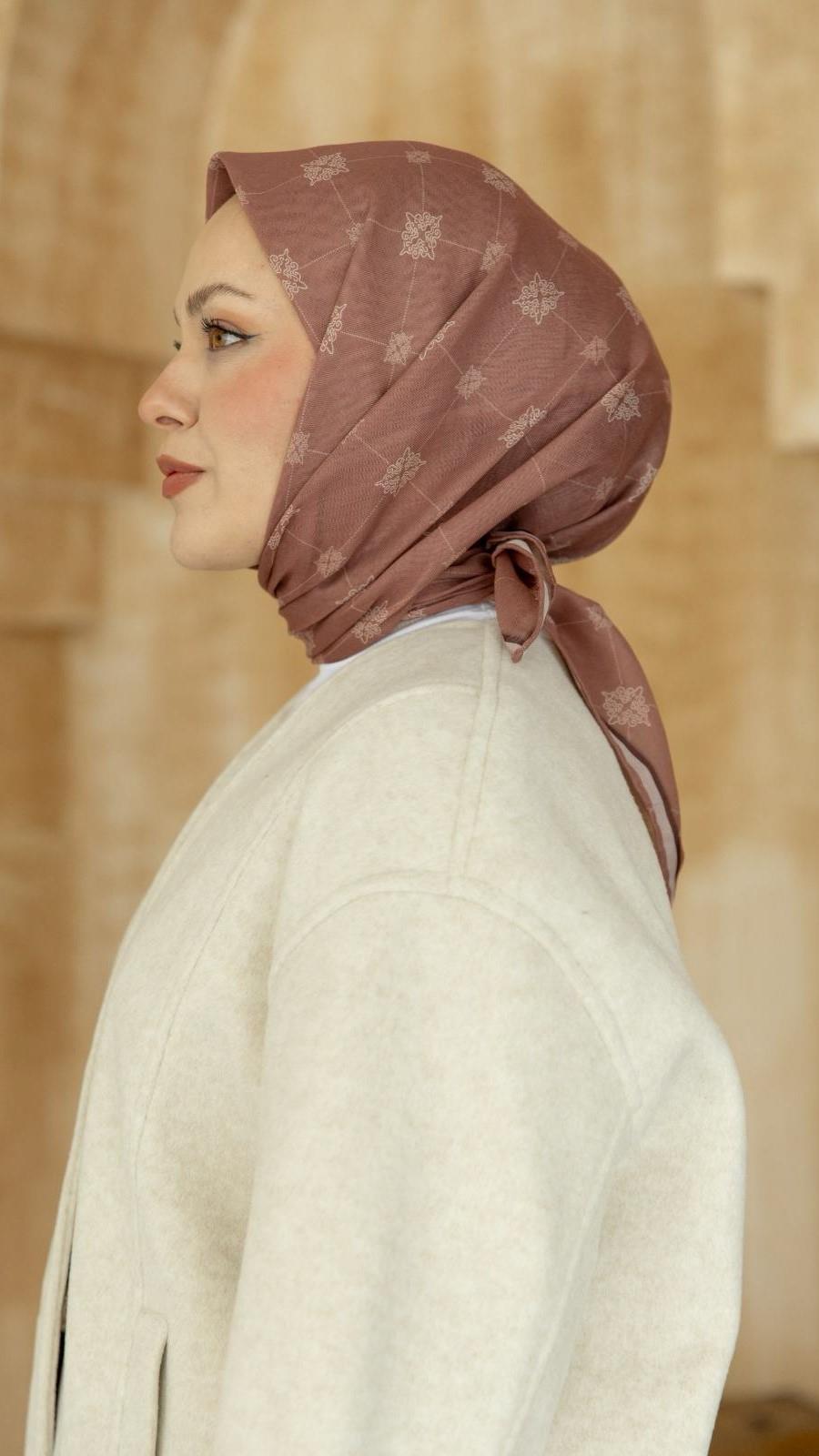 Locella Soft Pamuk Eşarp Pembe-11