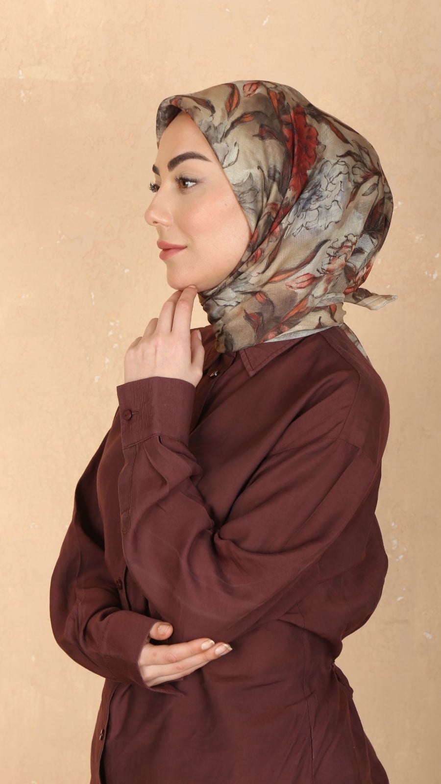 Locella Soft Pamuk Eşarp Bej