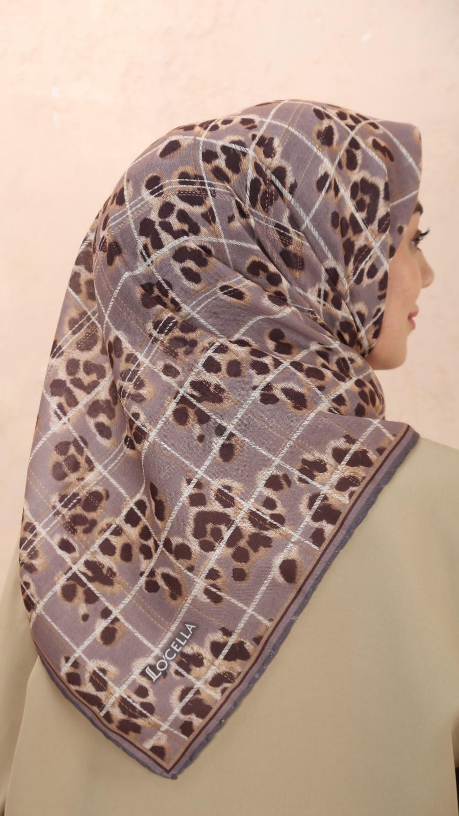 Locella Soft Pamuk Eşarp Soğuk Kahve-8