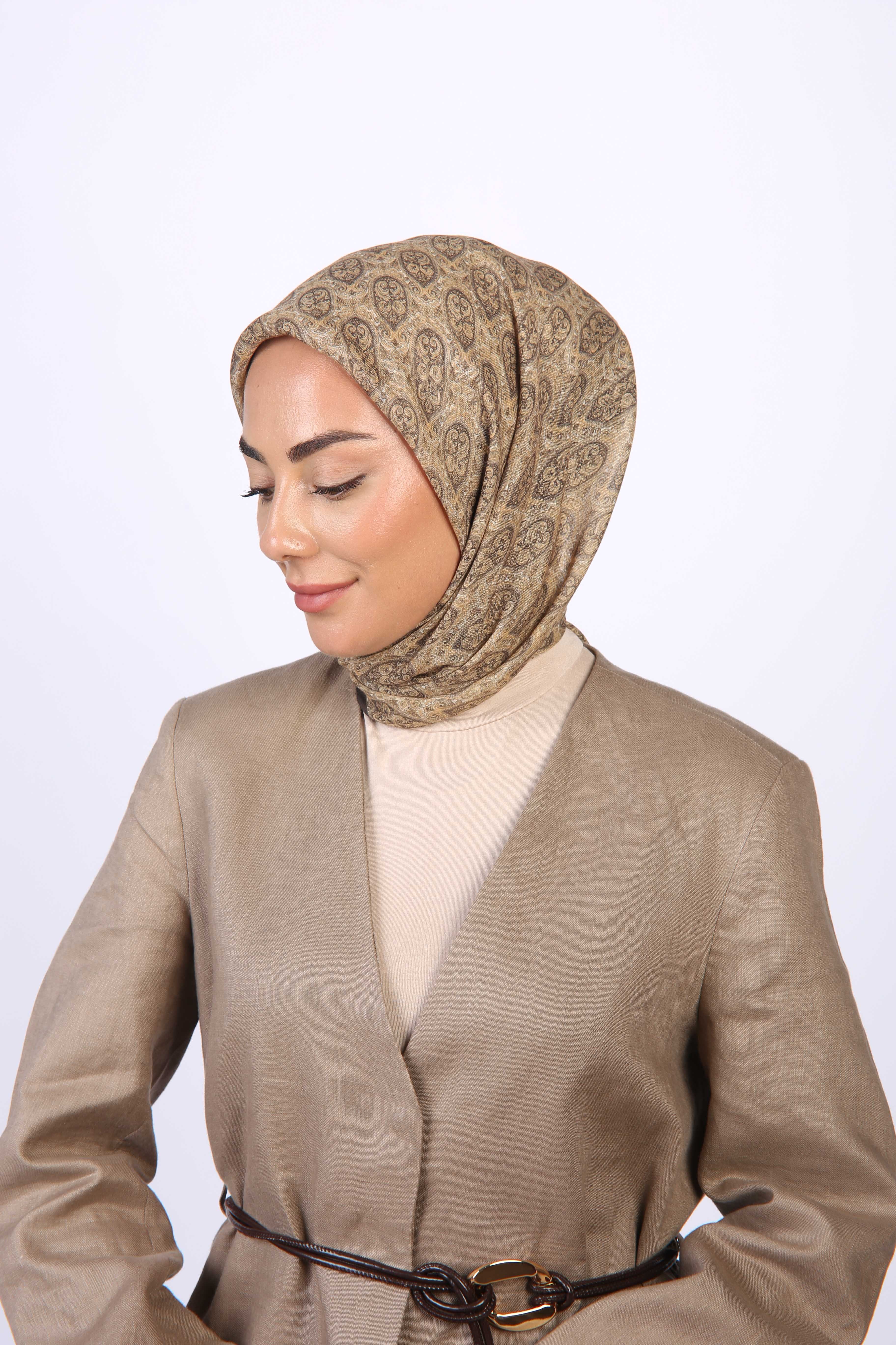 Locella Soft Pamuk Eşarp Hardal