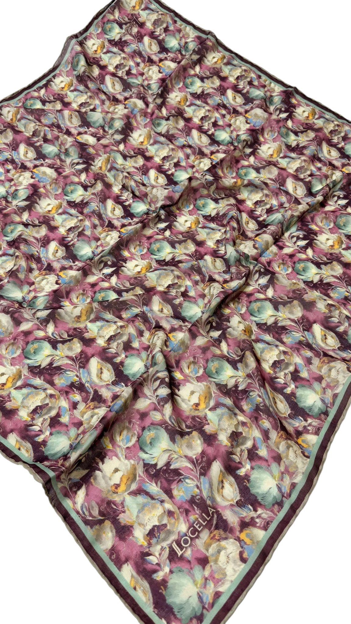 Locella Soft Pamuk Eşarp Mürdüm-12