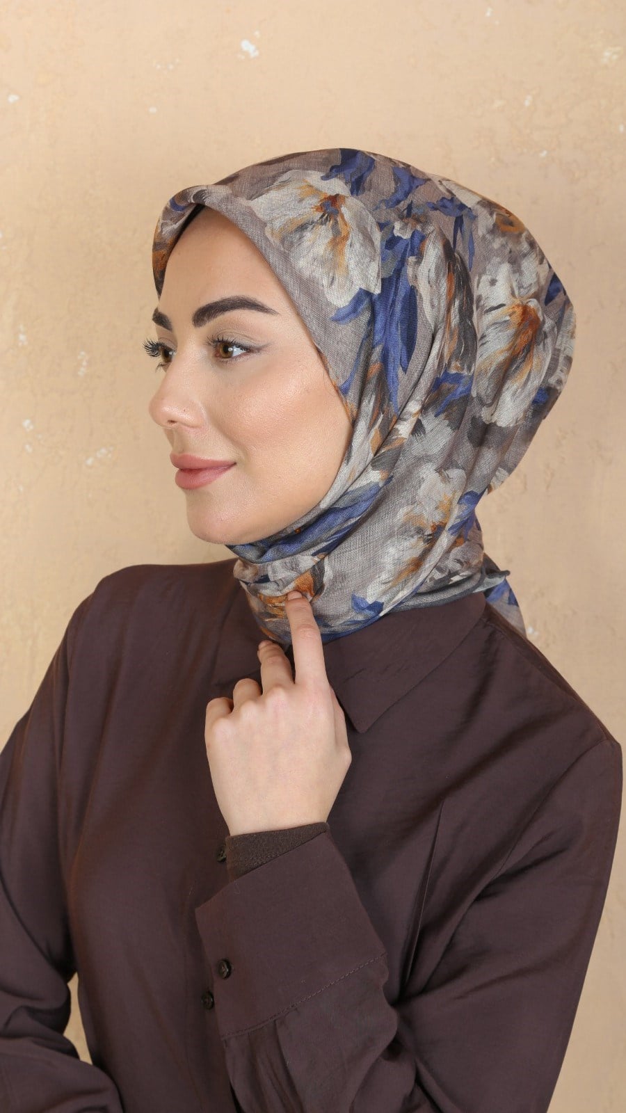 Locella Soft Pamuk Eşarp Sütlü Kahve