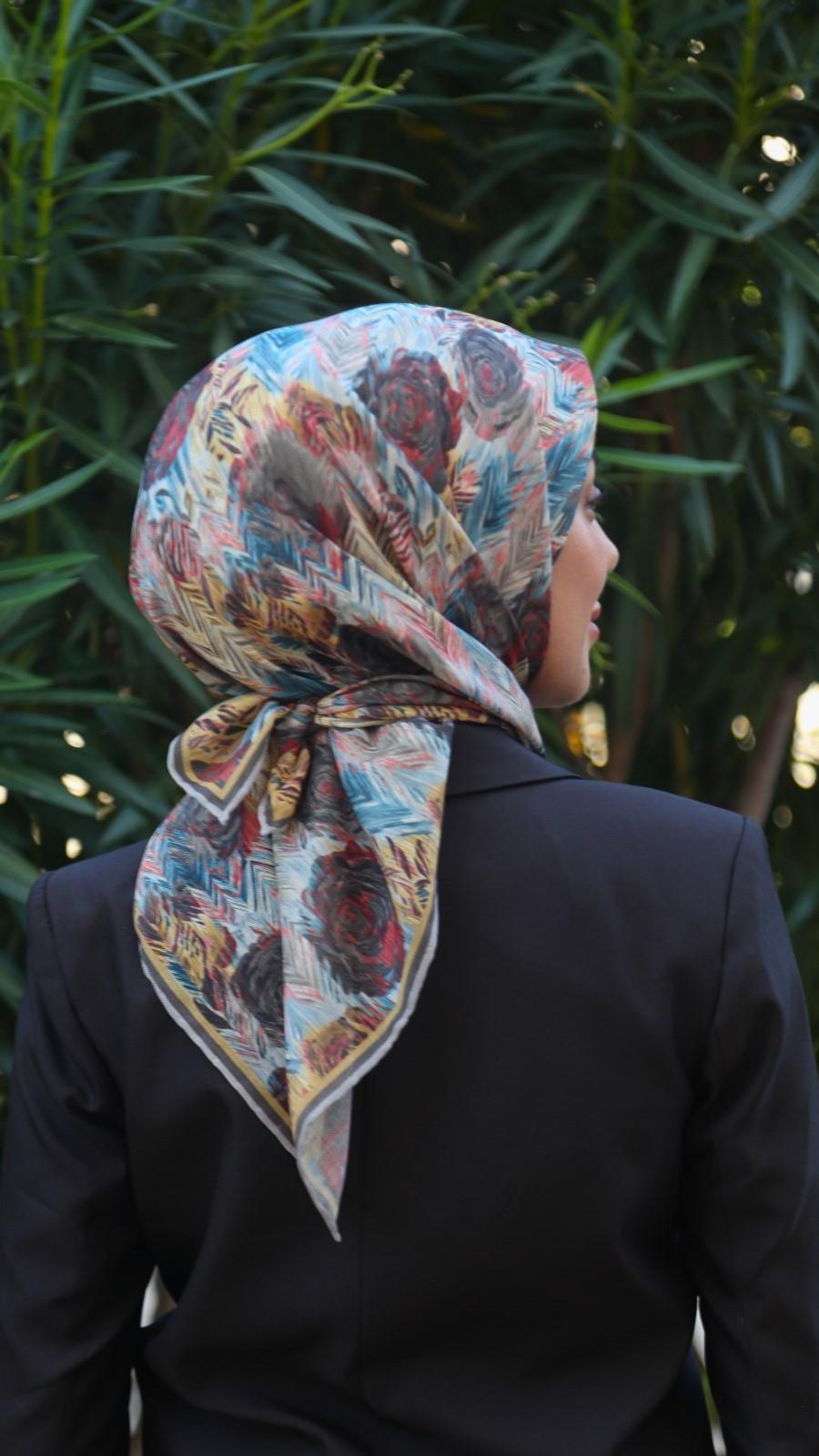 Locella Soft Pamuk Eşarp Sarı-5