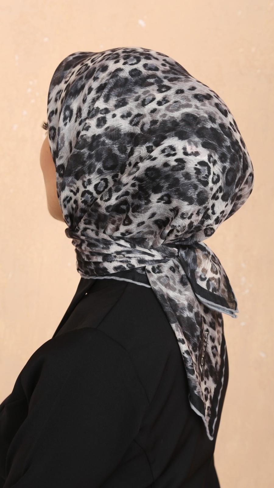 Locella Soft Pamuk Eşarp Siyah-3