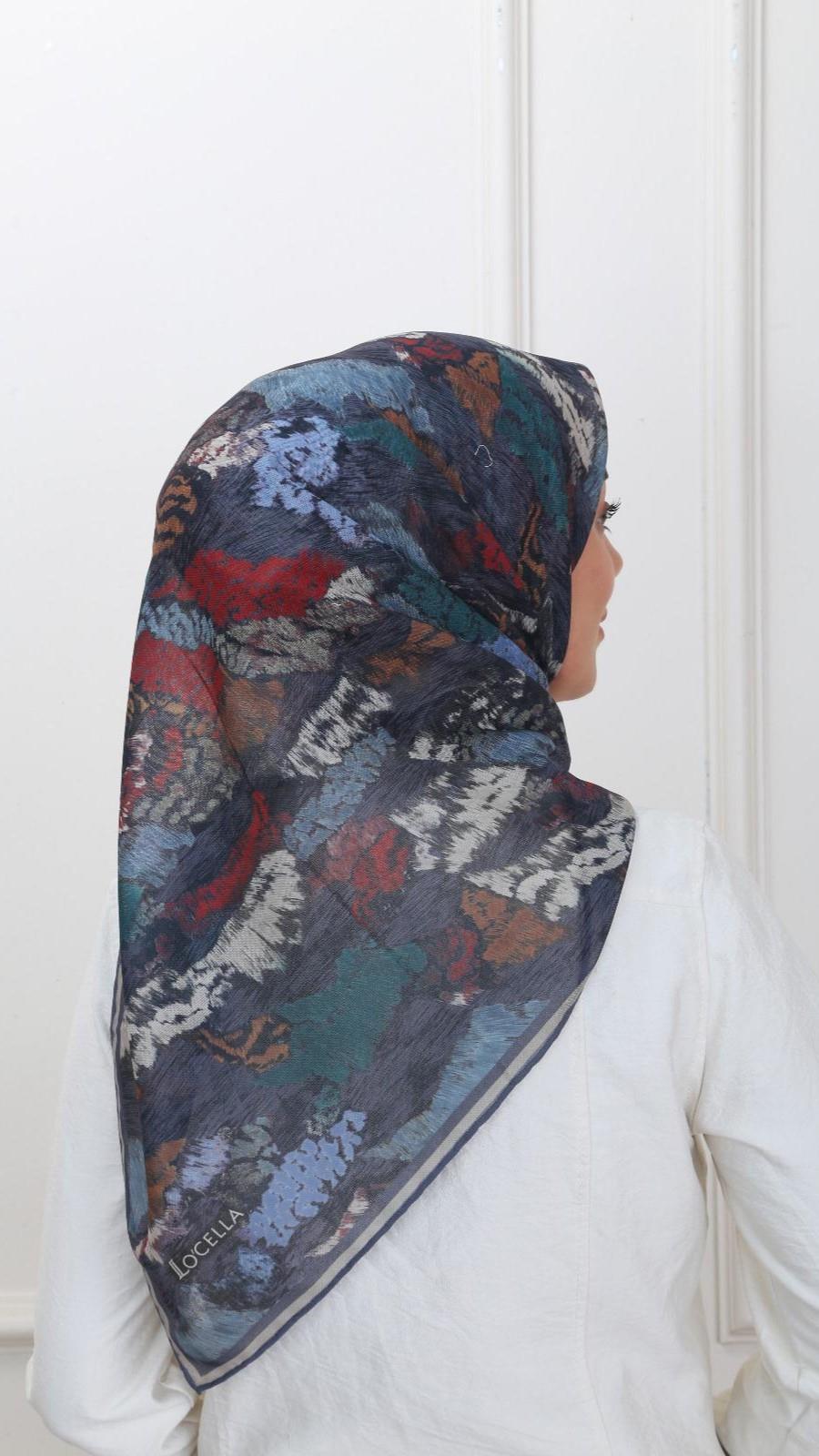 Locella Soft Pamuk Eşarp Koyu Gri-8