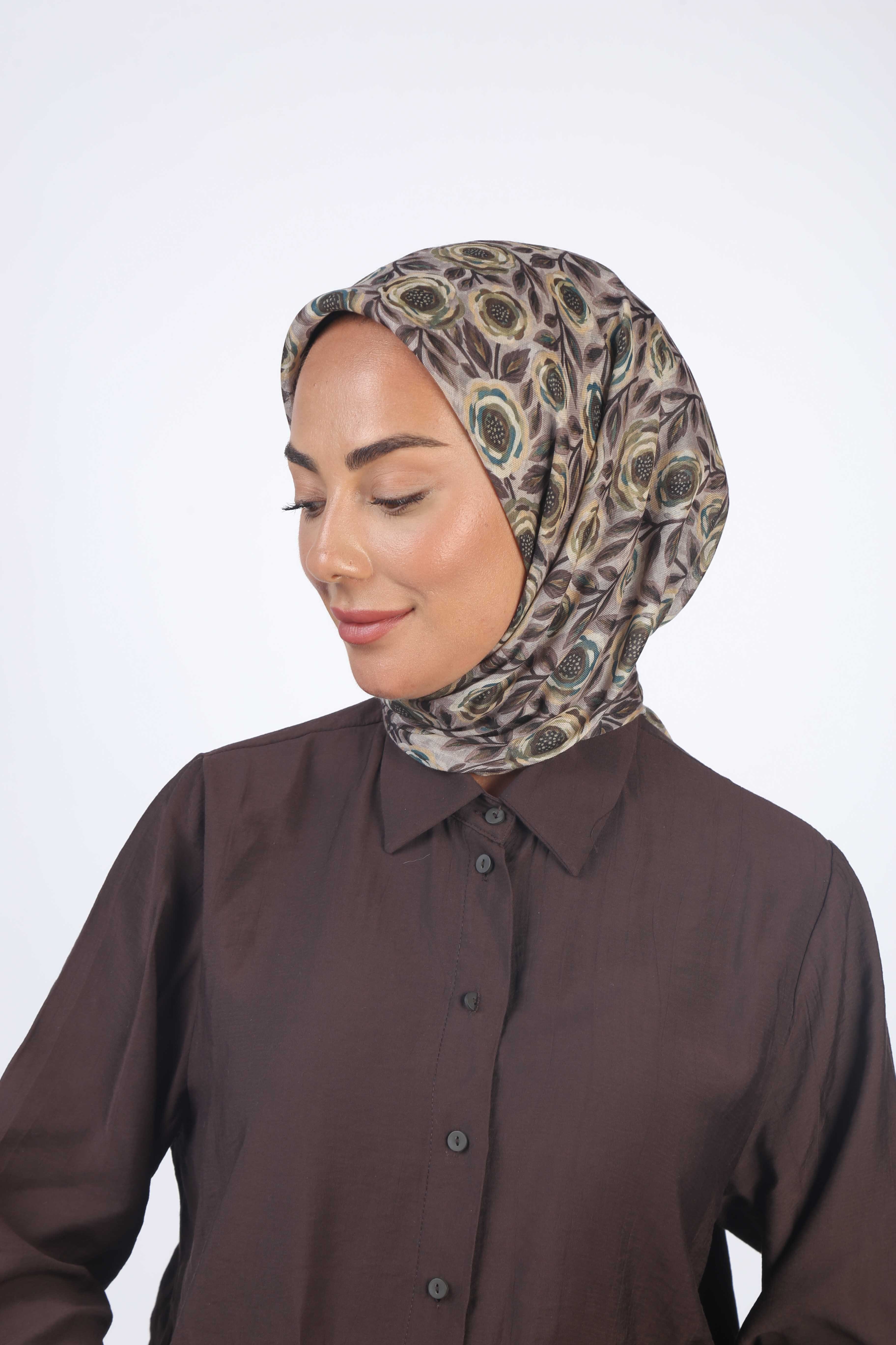 Locella Soft Pamuk Eşarp Pudra