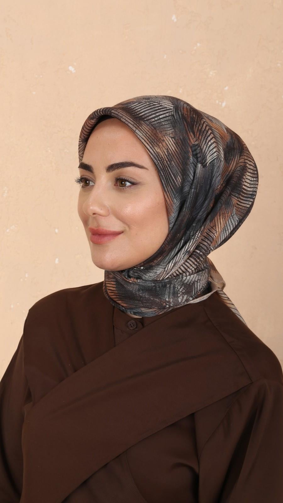Locella Soft Pamuk Eşarp Camel-1