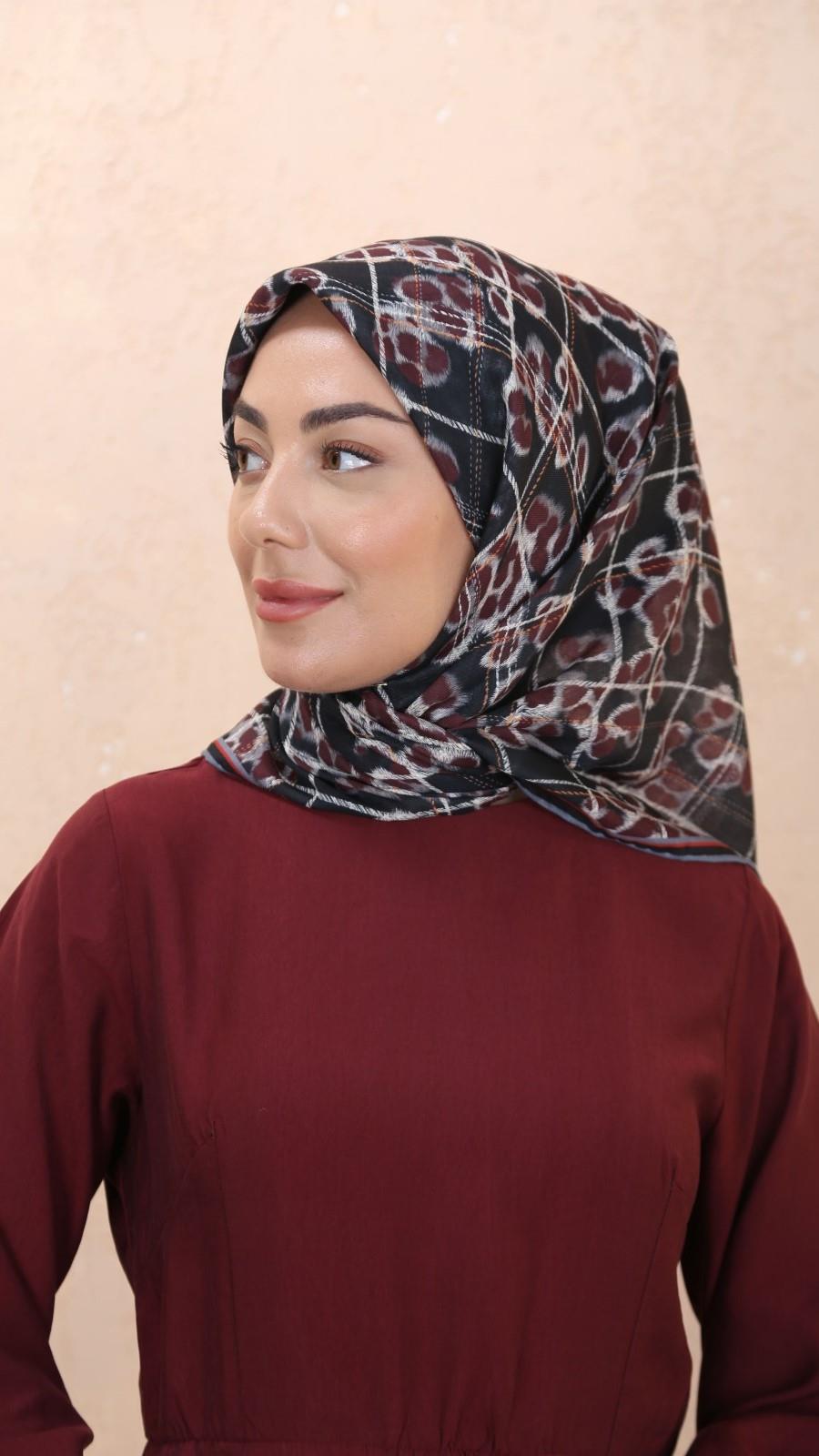 Locella Soft Pamuk Eşarp Siyah-11