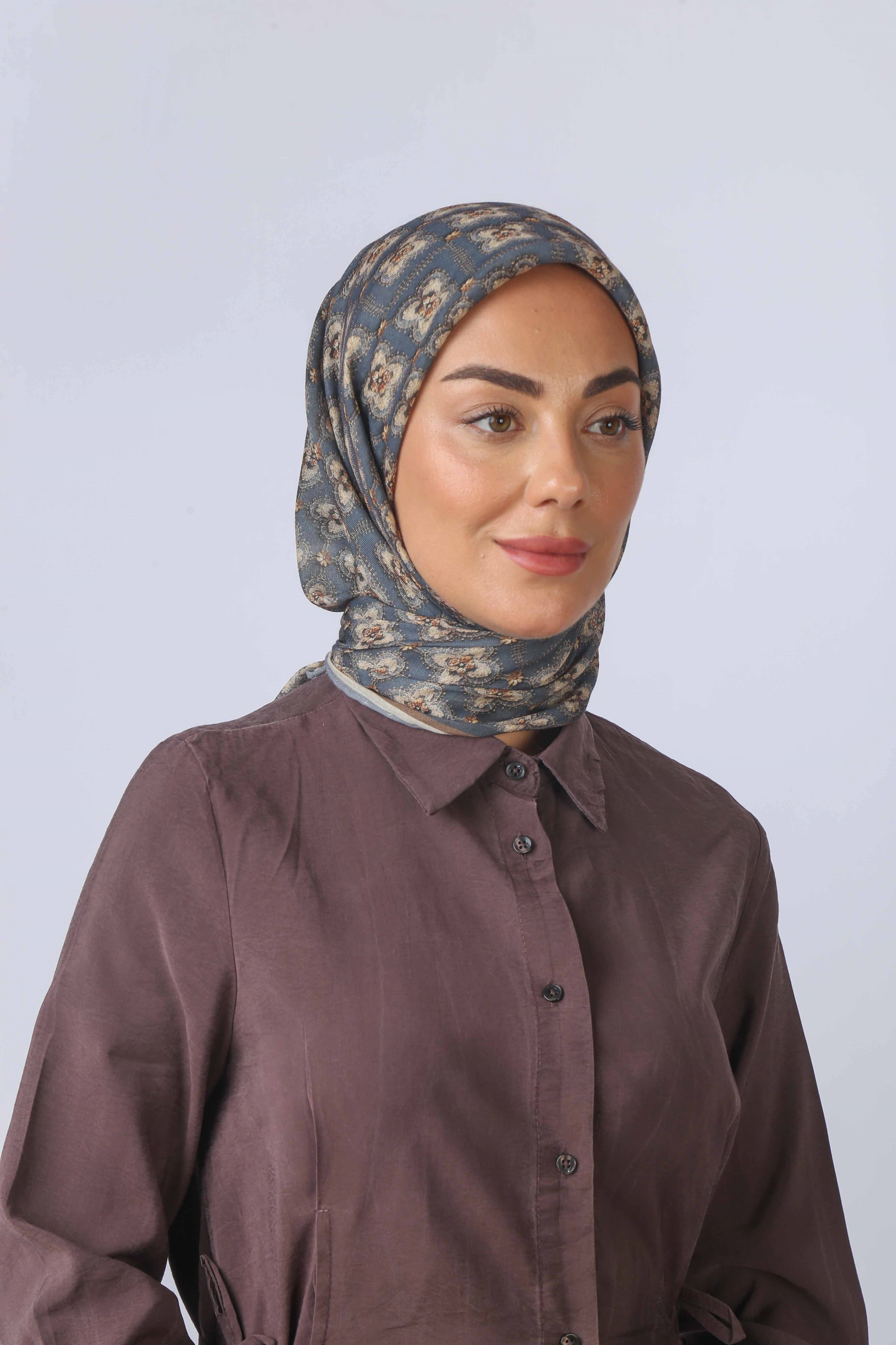 Locella Soft Pamuk Eşarp Gri