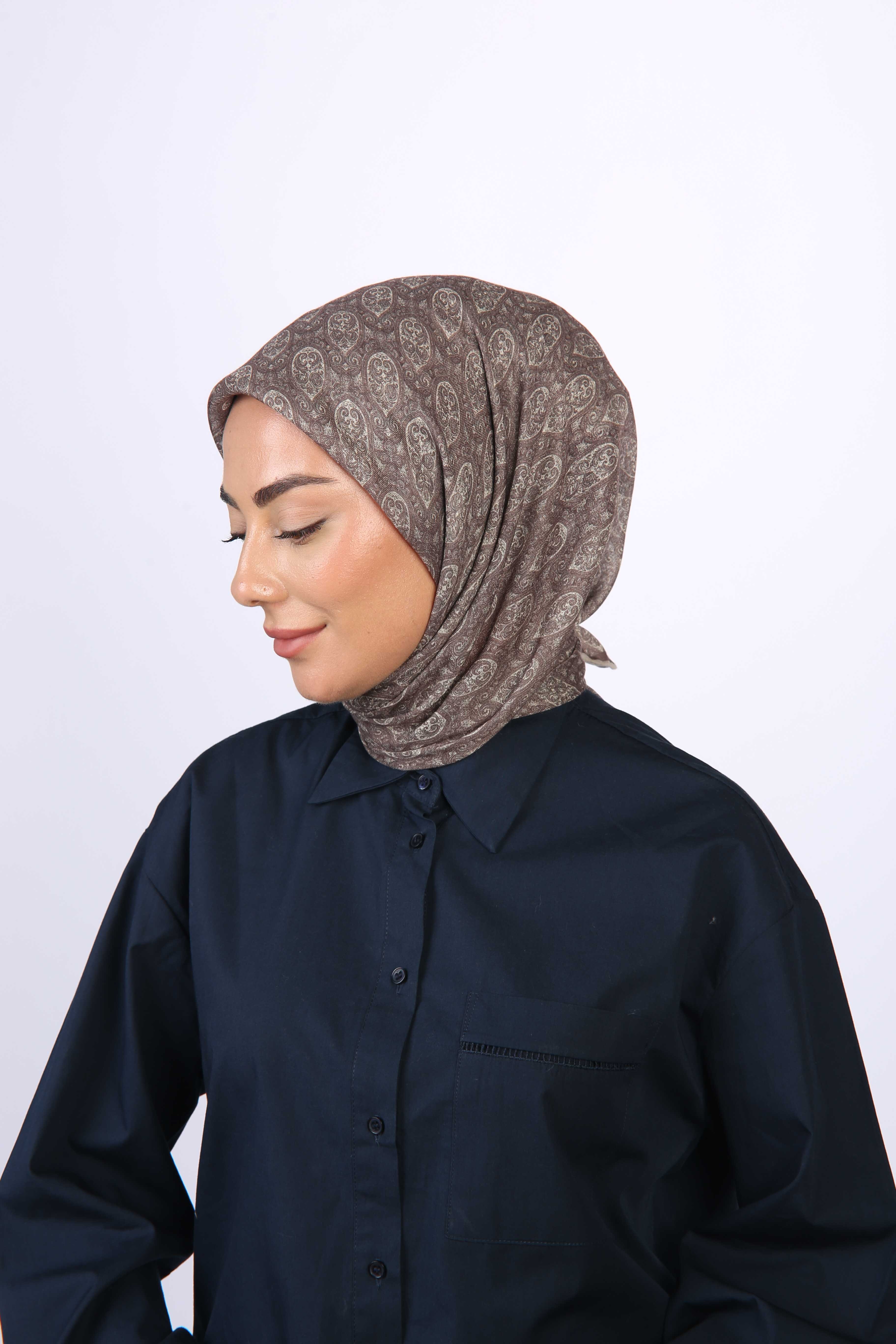 Locella Soft Pamuk Eşarp Çikolata Kahve