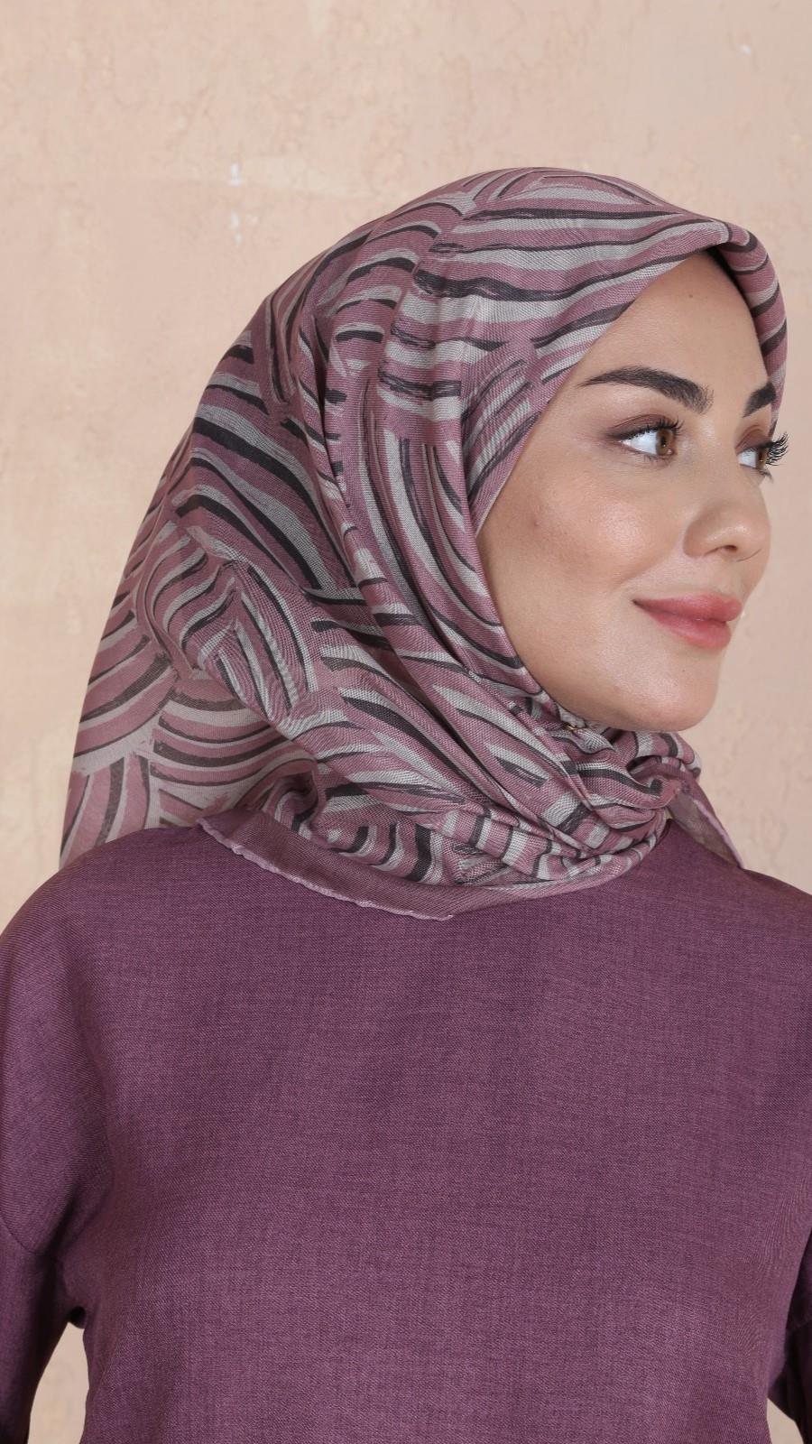 Locella Soft Pamuk Eşarp Pembe-12